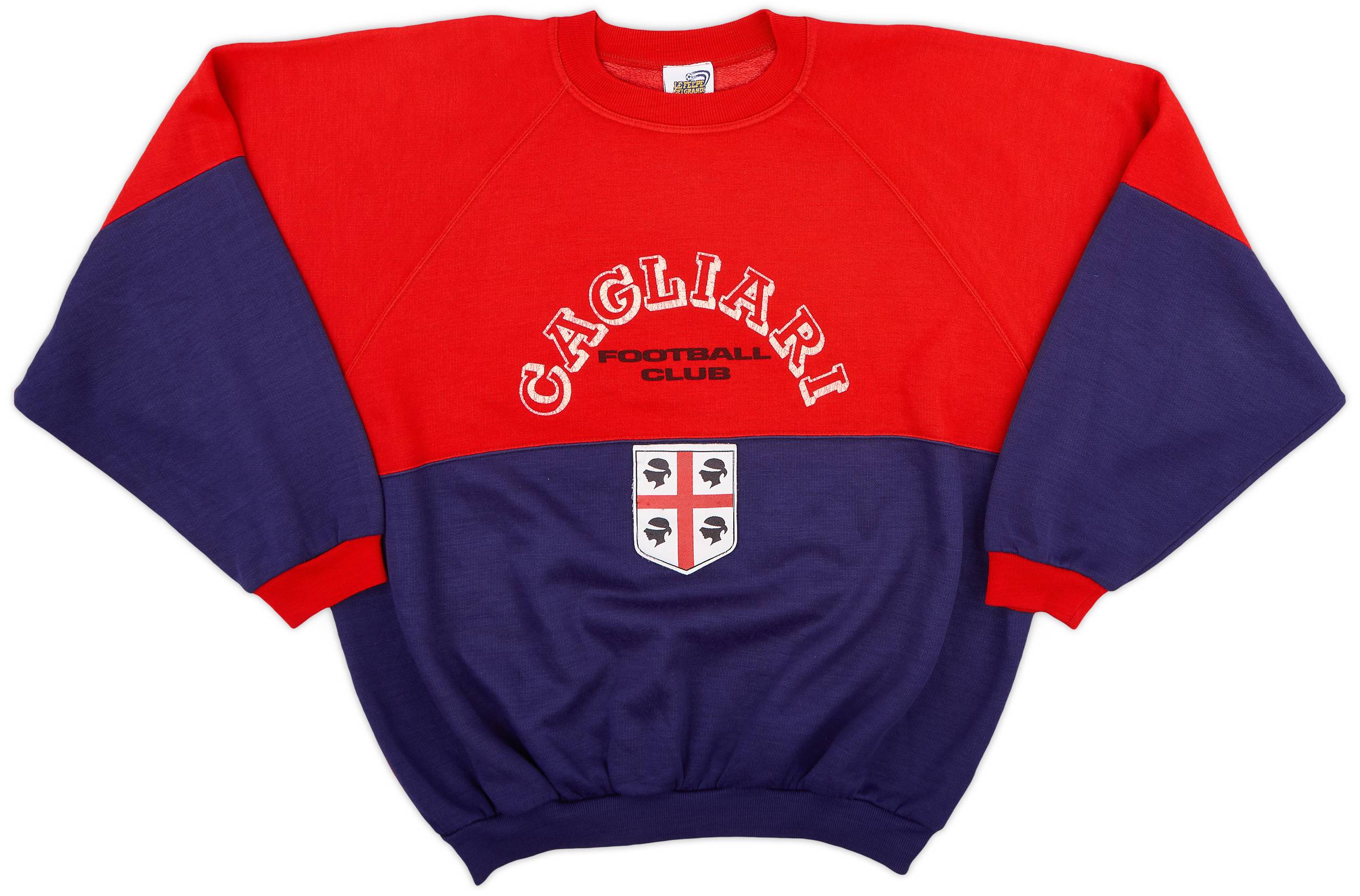 1990 91 Cagliari Le Felpe Dei Grandi Club Sweat Top 8 10 XL