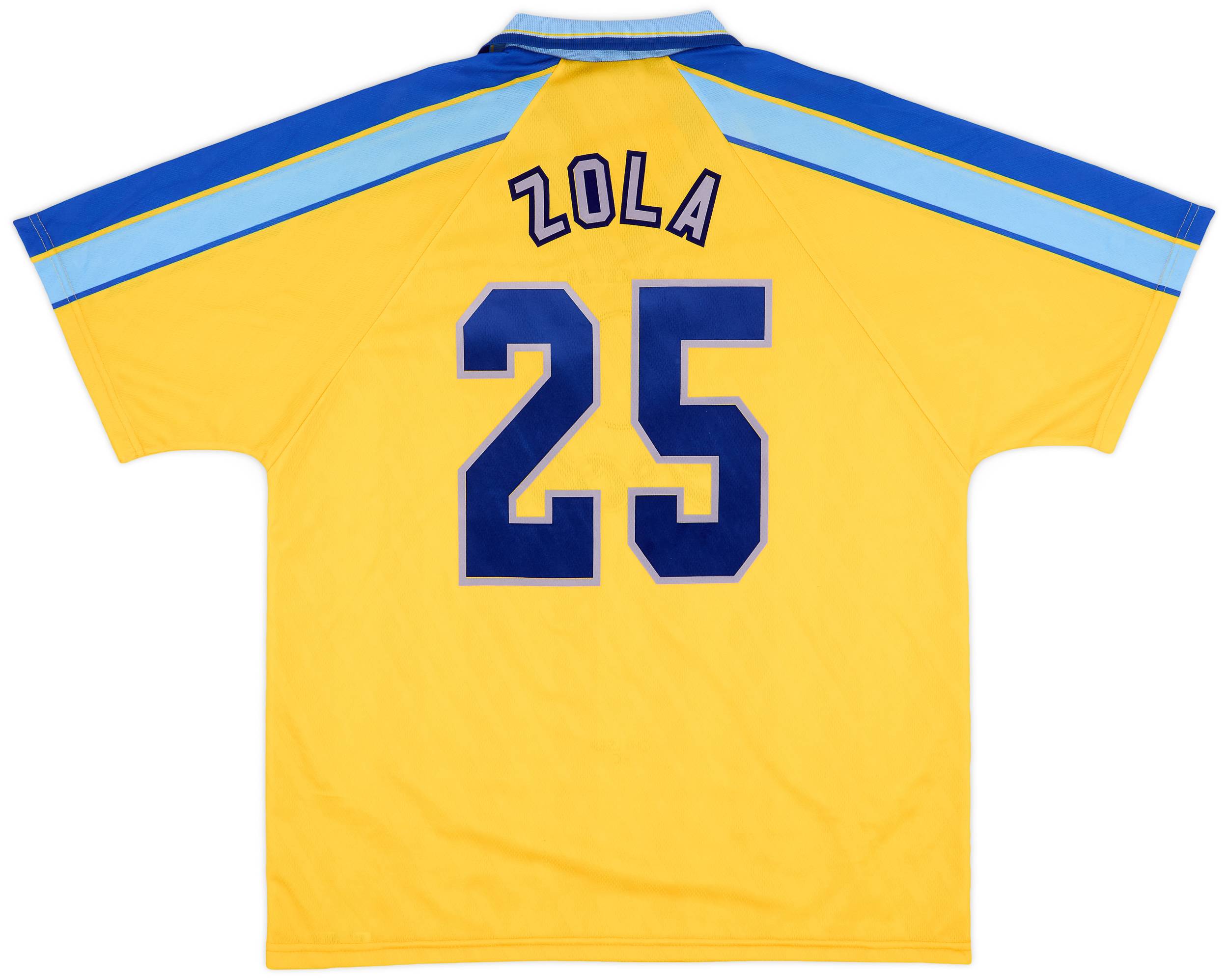 1996-97 Chelsea Away Shirt Zola #25 - 8/10 - (XL)