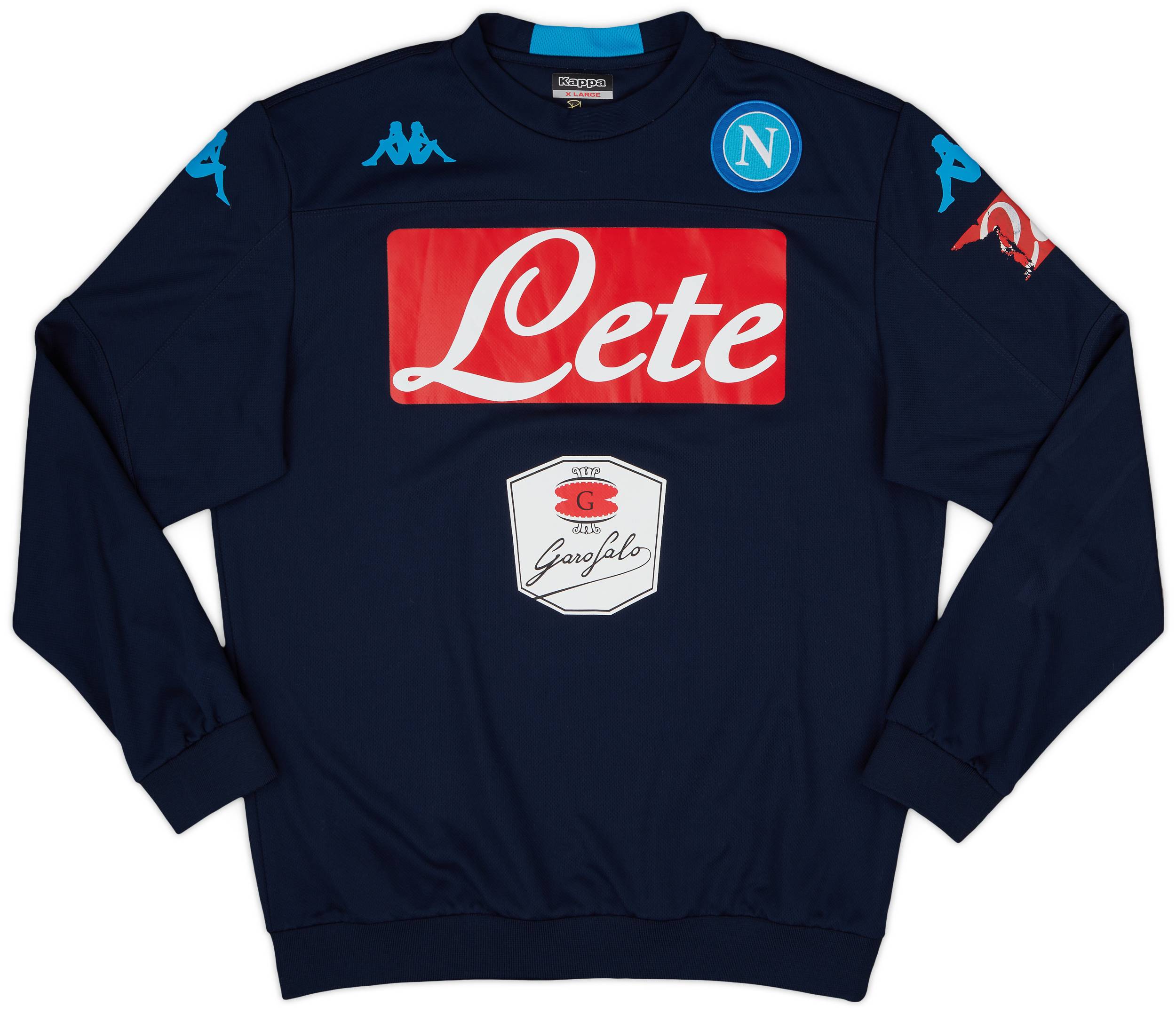 2017-18 Napoli Kappa Training L/S Shirt - 6/10 - (XL)