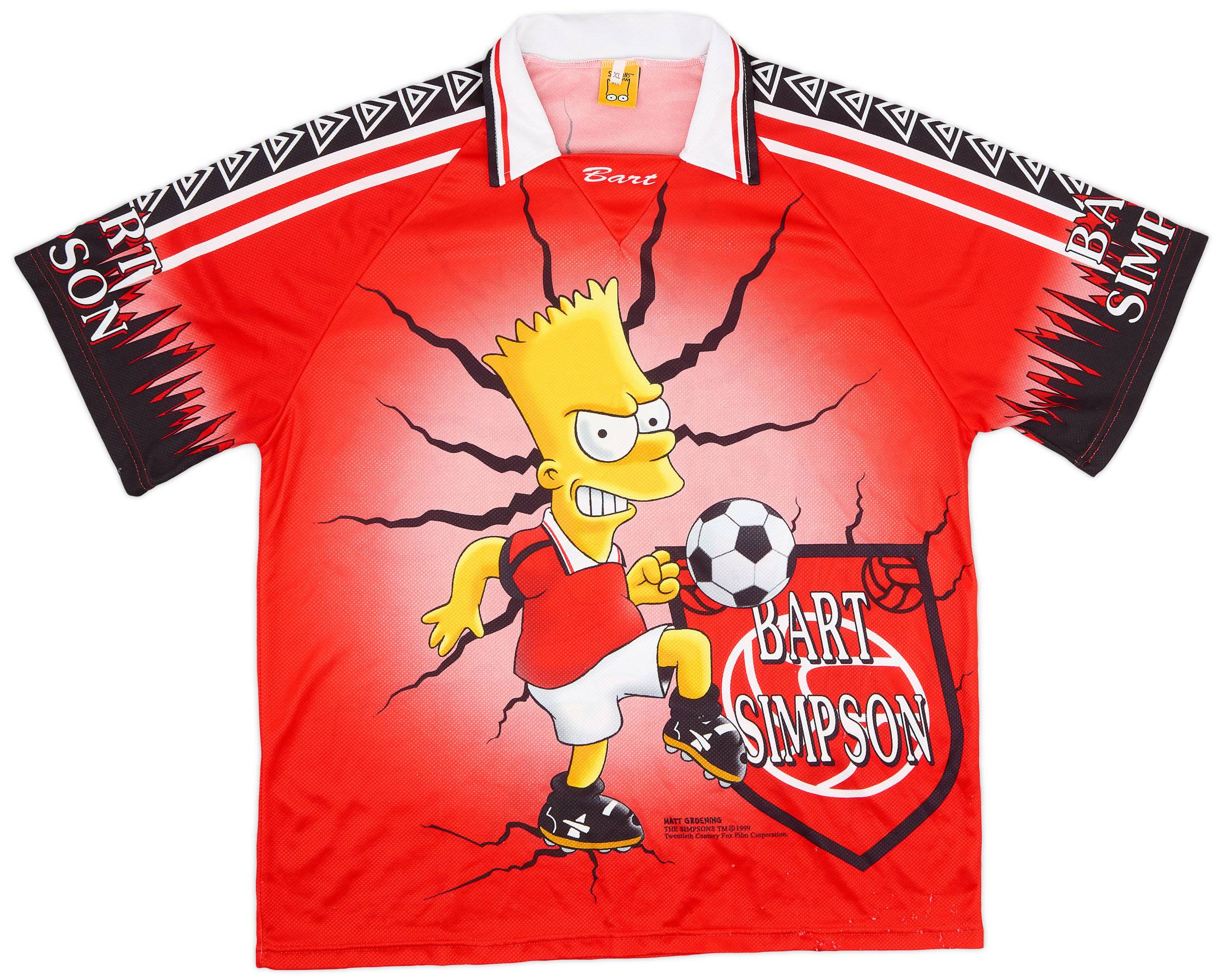 1999 Simpsons Graphic Leisure Shirt (Manchester United) - 8/10 - (XL)