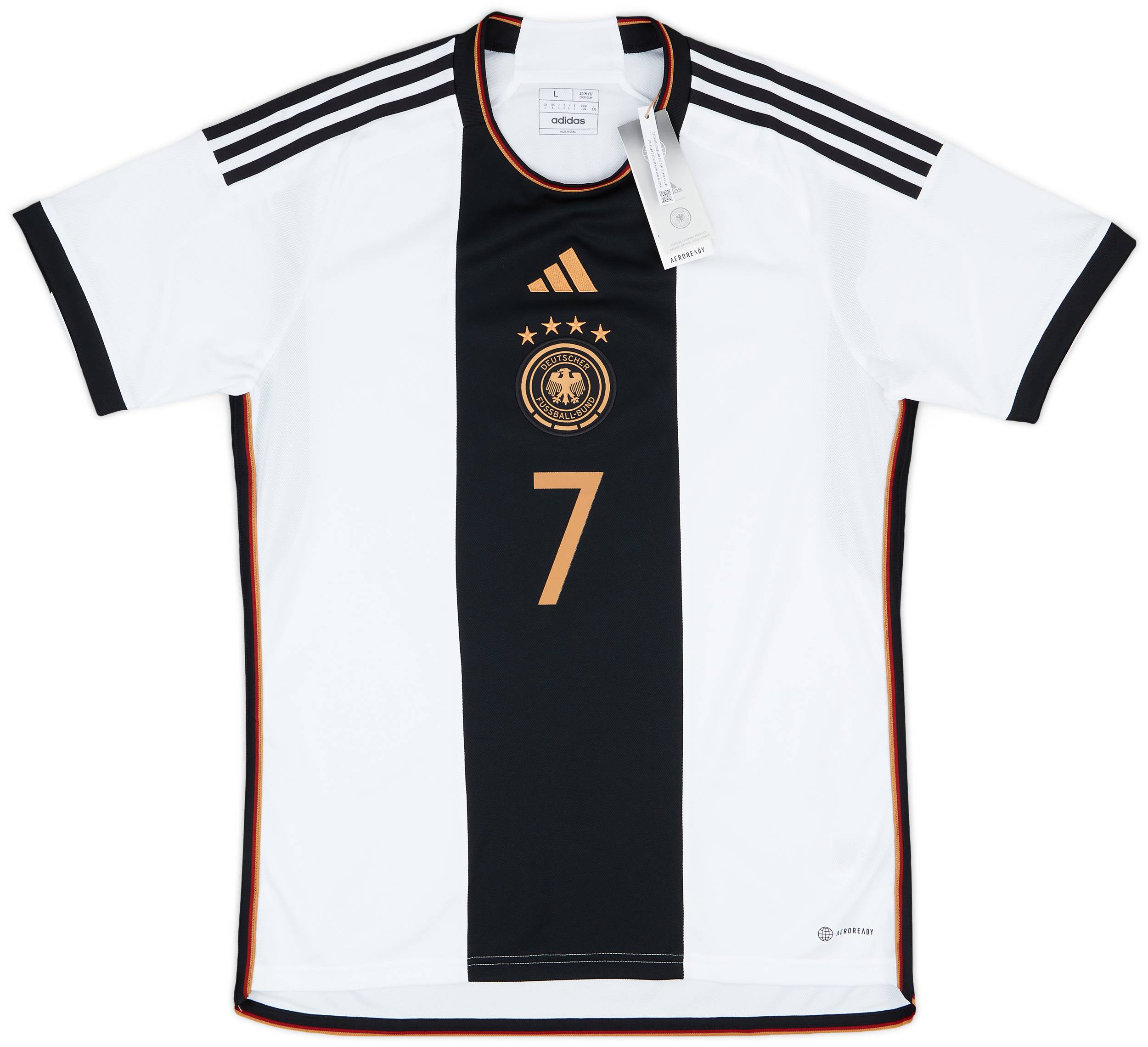 adidas HAVERTZ 7 シャツ XL ホワイト DFB adidas 125th Anniversary Home Shirt with Havertz 7 printing