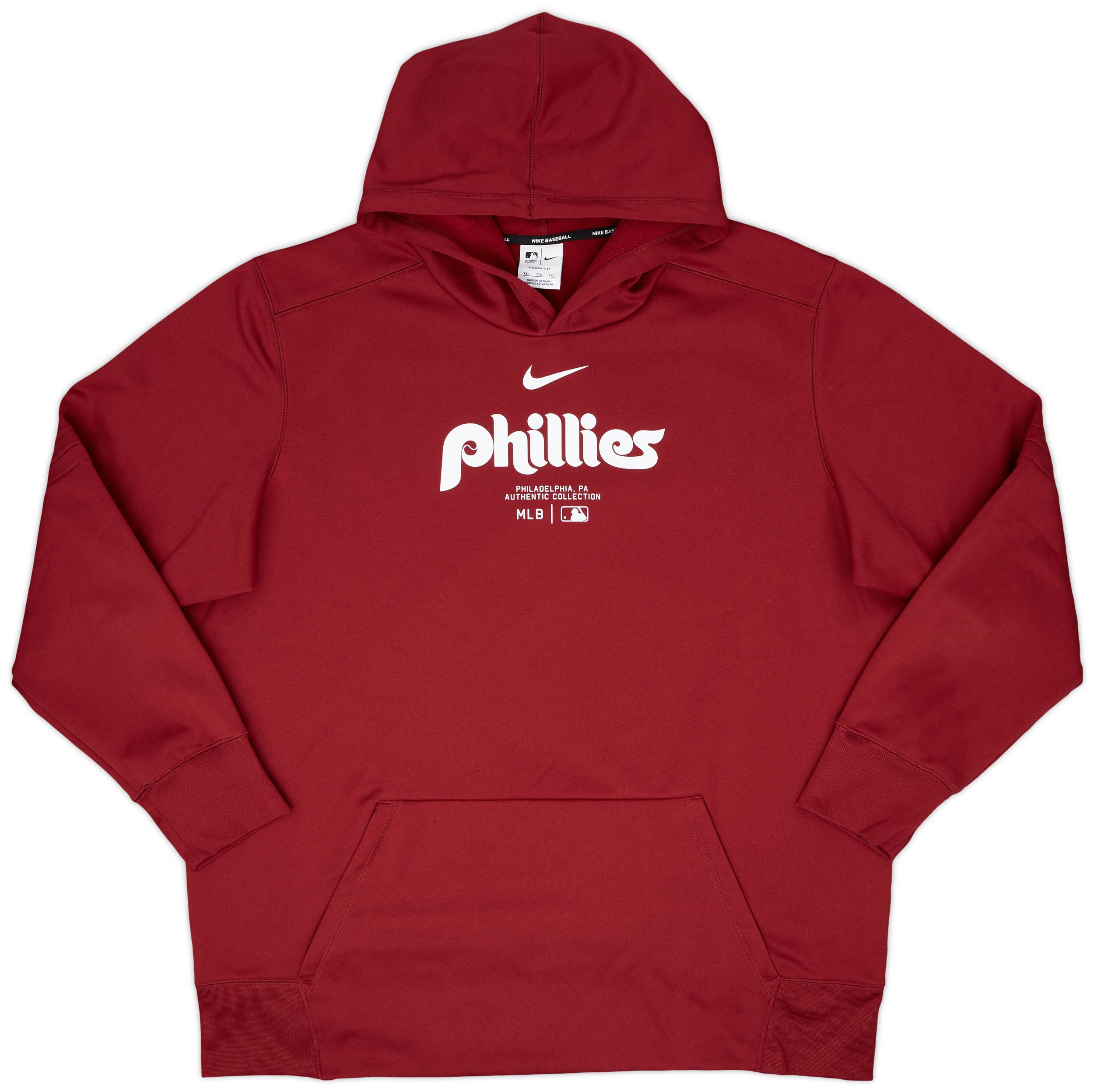 2023-24 Philadelphia Phillies Nike Pre Game Therma Hooded Sweat Top - 9/10 - (XXL)