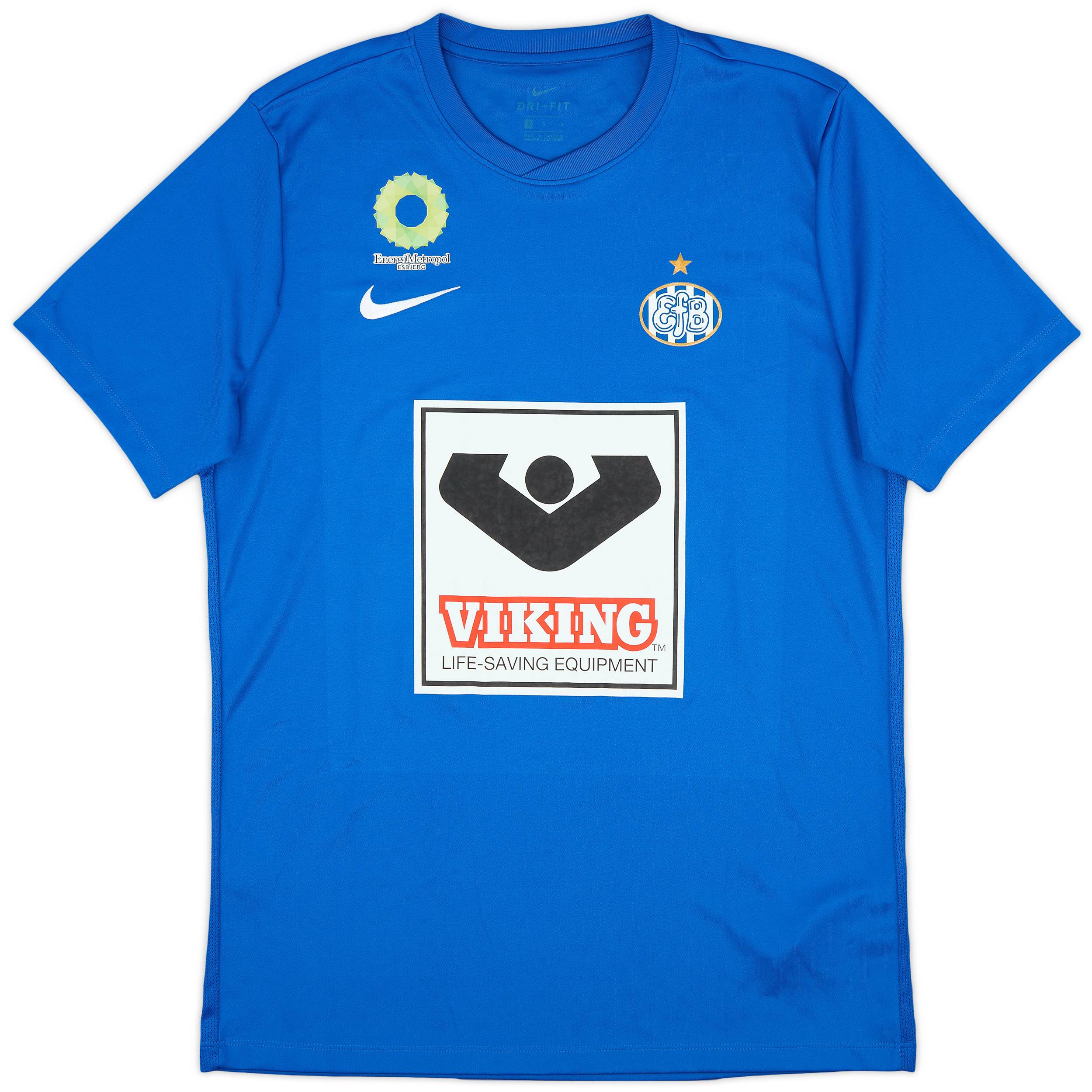 2018-19 Esbjerg Nike Training Shirt - 9/10 - (L)