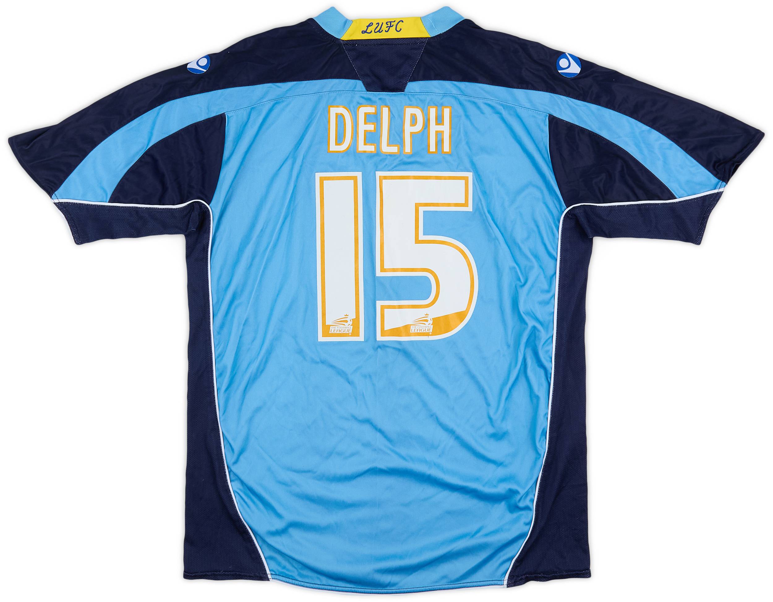 2008-09 Leeds United Away Shirt Delph #15 - 6/10 - (S)