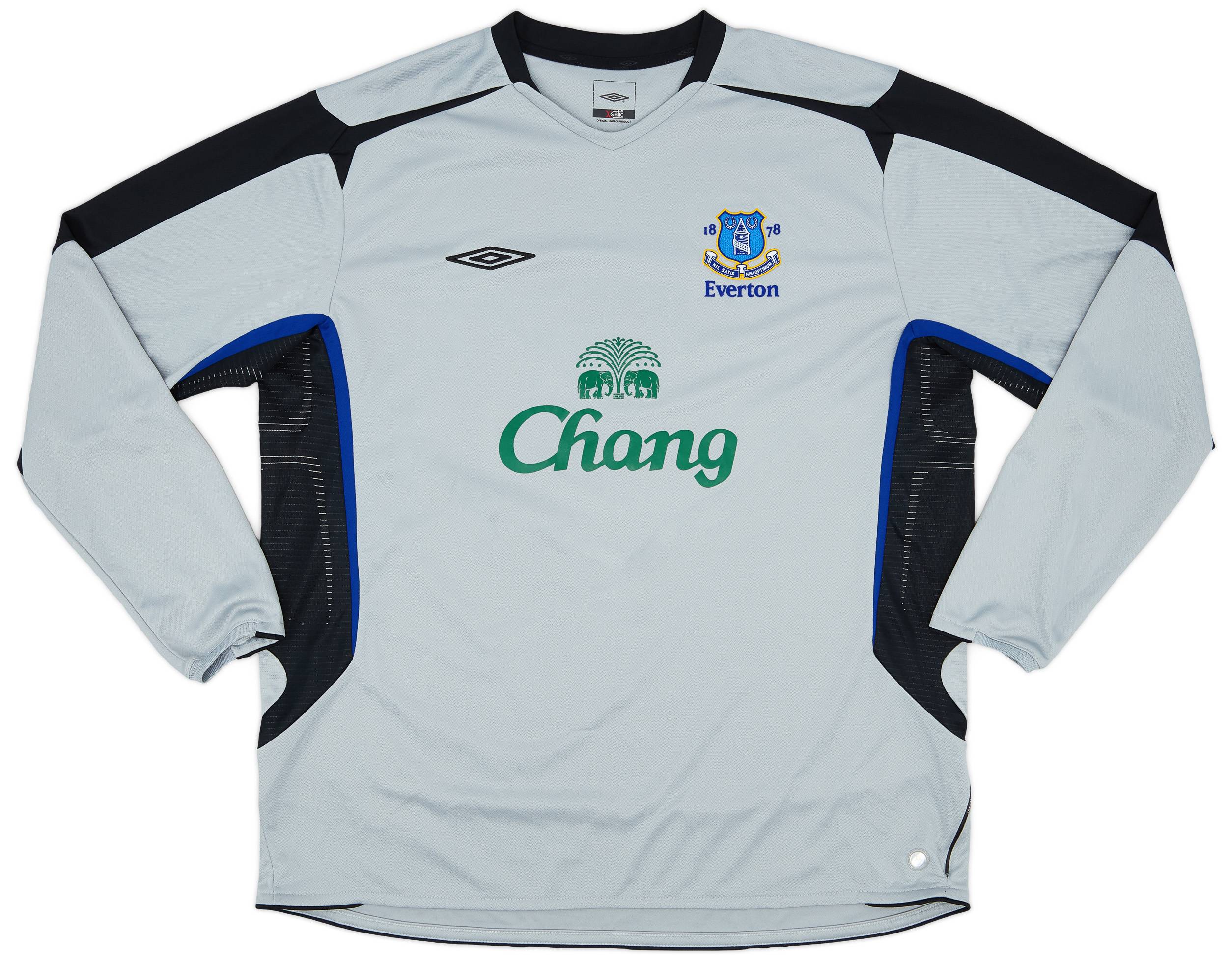 2005-06 Everton Away L/S Shirt - 8/10 - (XL)