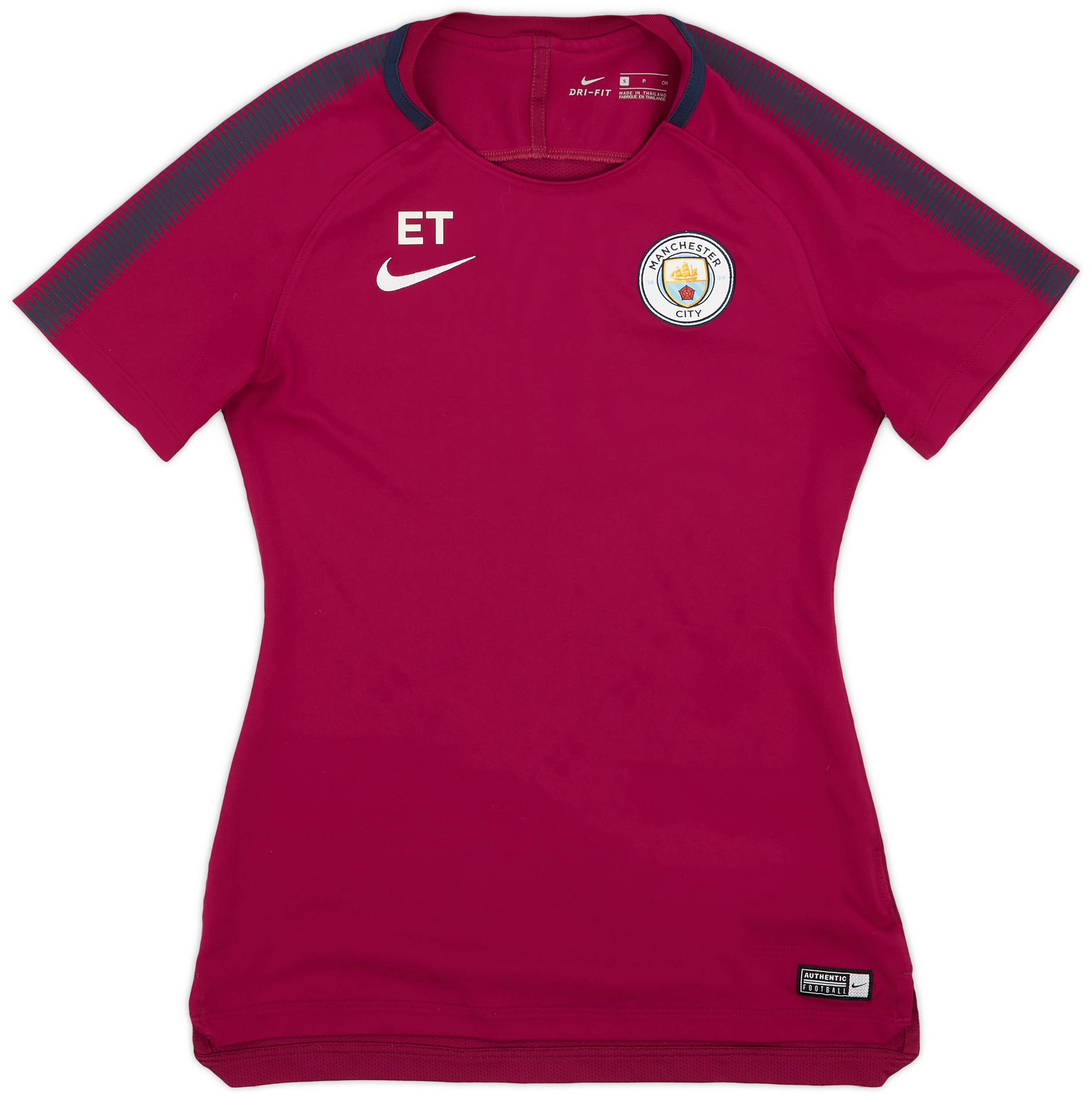 2017-18 Manchester City Staff Issue Nike Training Shirt 'ET' - 9/10 - (Women's S)