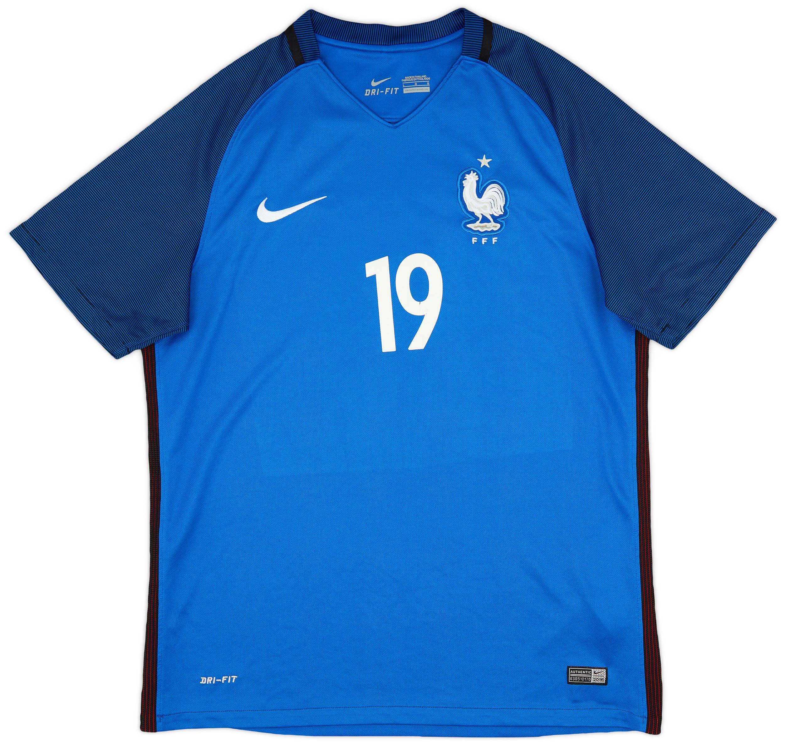 Nike Maillot France Pogba 2016-17 France Home Shirt Pogba #19 5/10 (L)