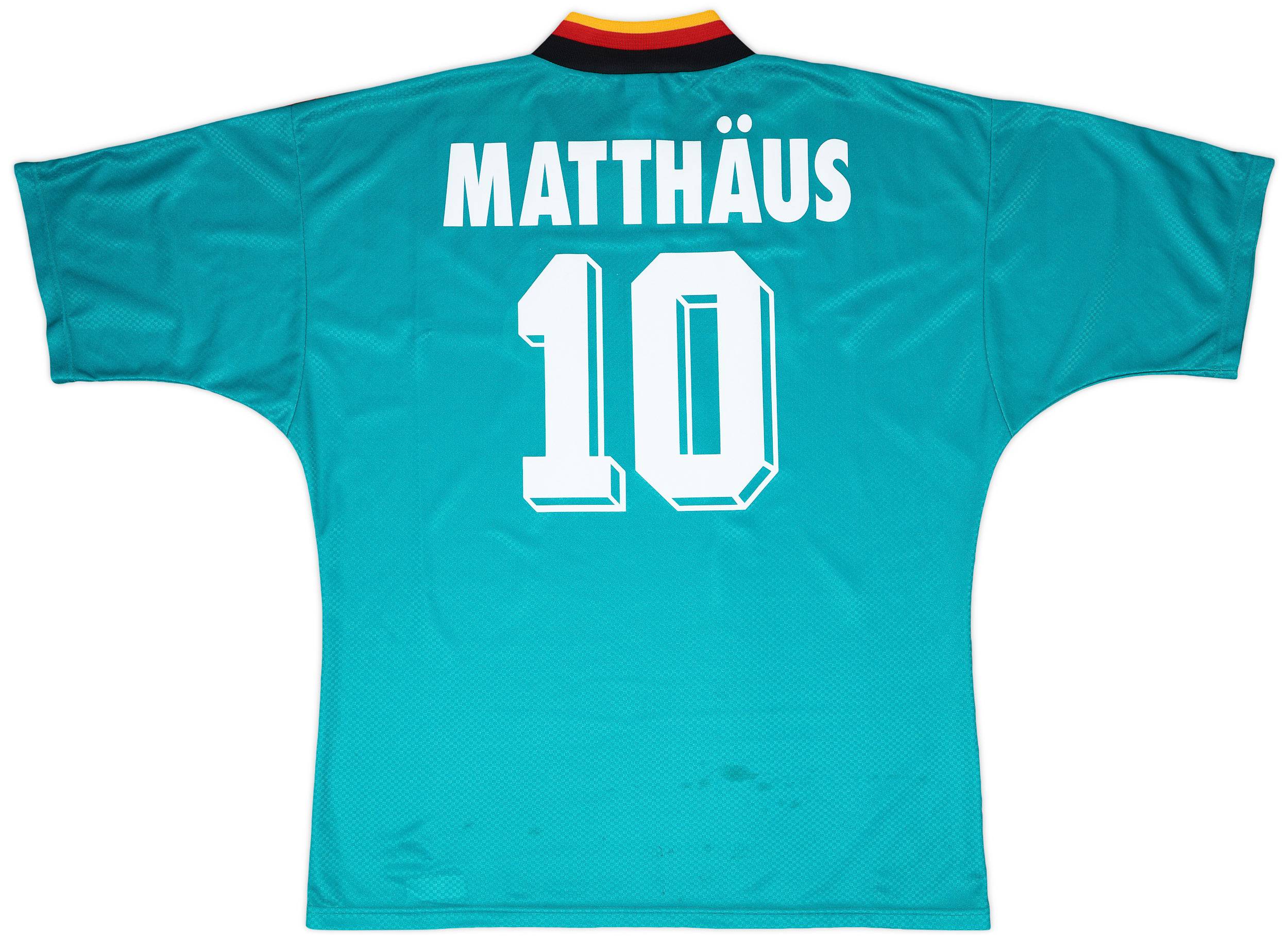 1994-96 Germany Away Shirt Matthaus #10 - 7/10 - (XL)