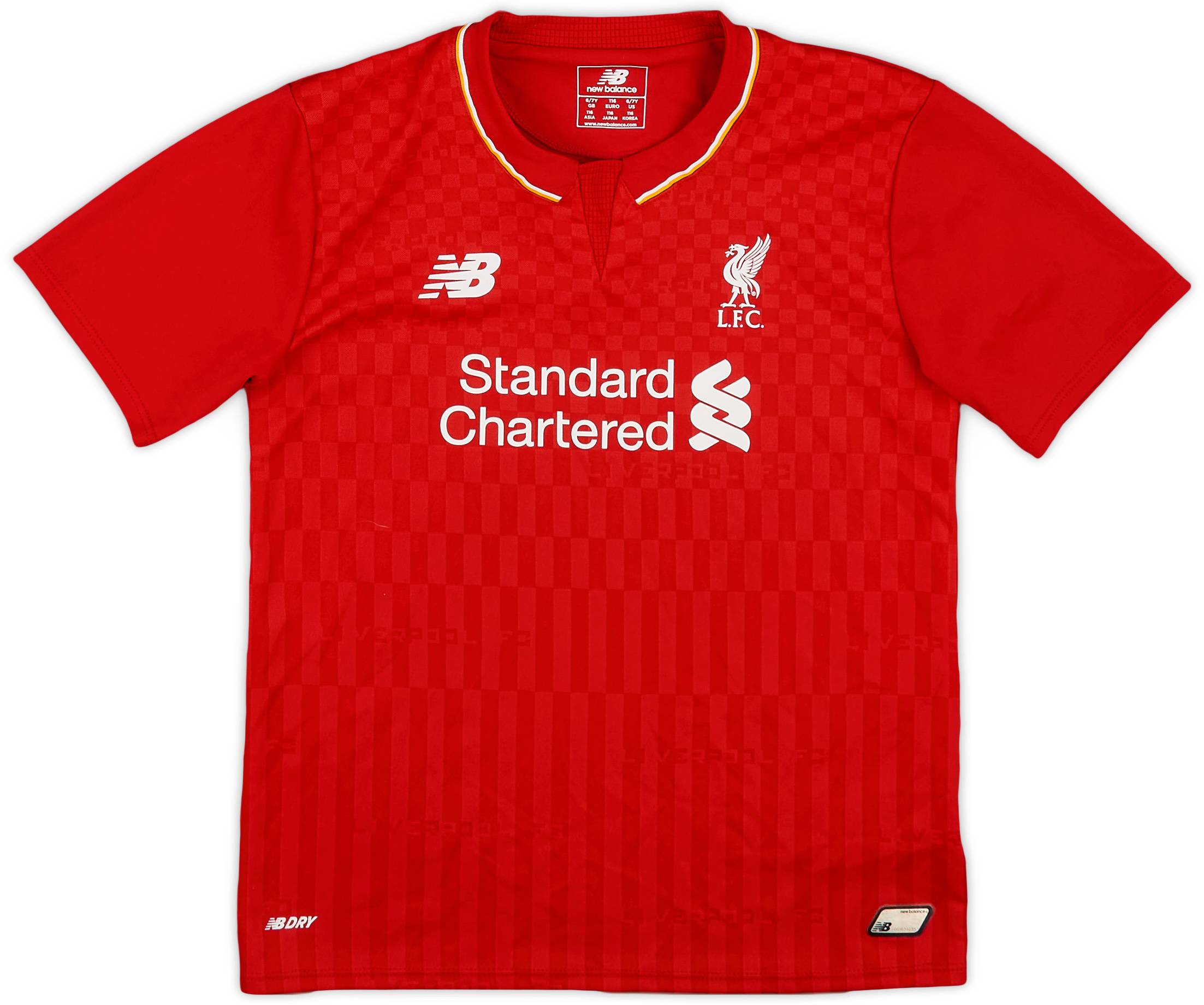 2015-16 Liverpool Home Shirt - 8/10 - (6-7 Years)