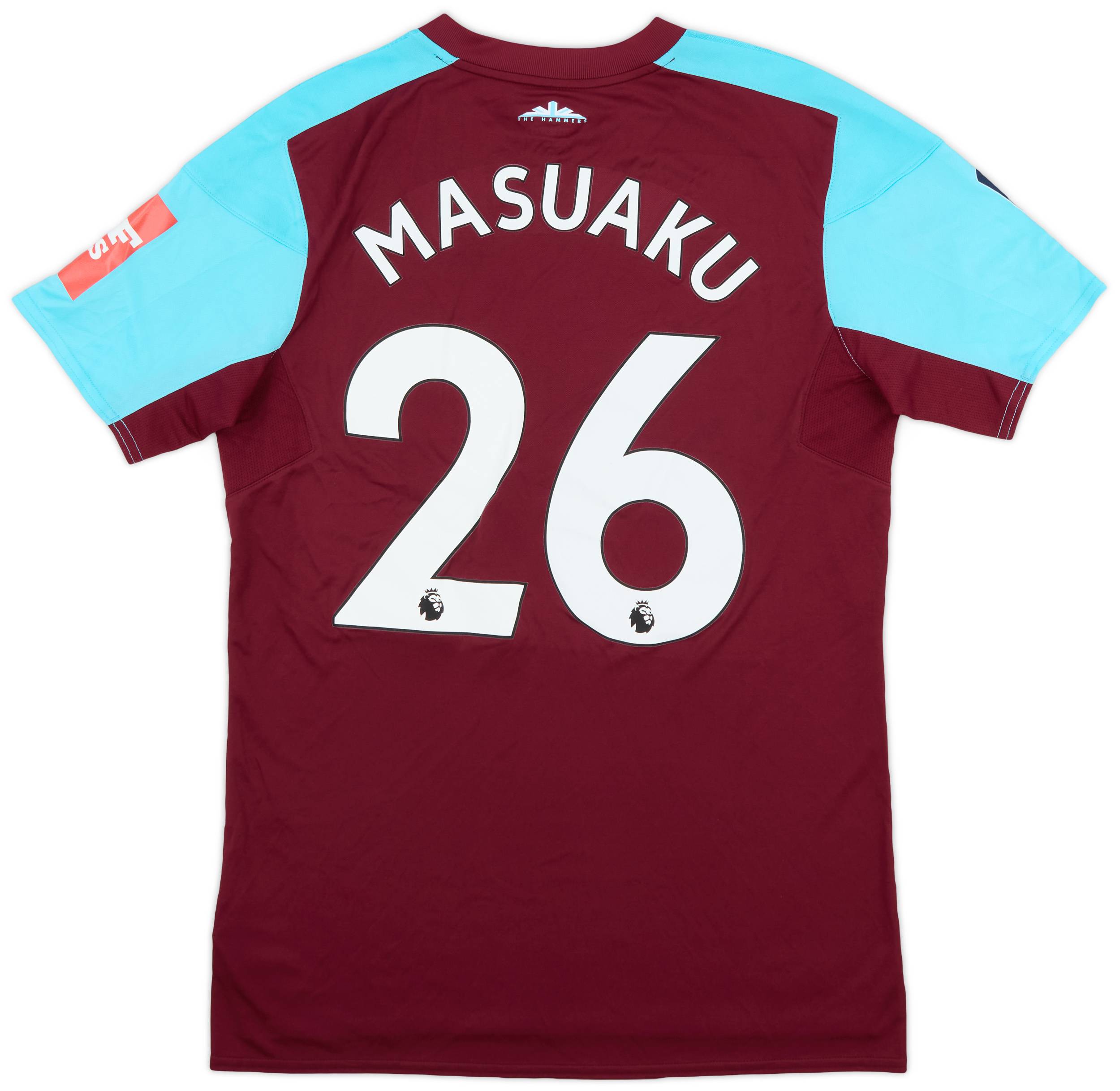 2017-18 West Ham FA Cup Match Issue Home Shirt Masuaku #26