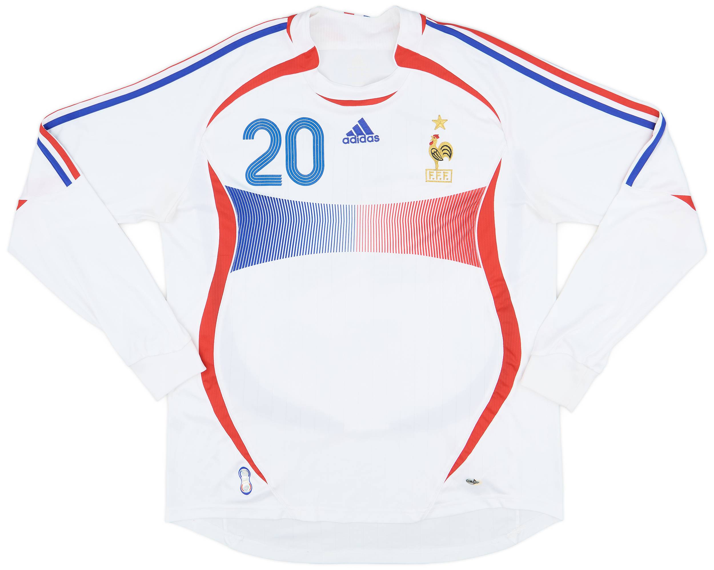 2006 France Away L/S Shirt #20 - 5/10 - (XL)