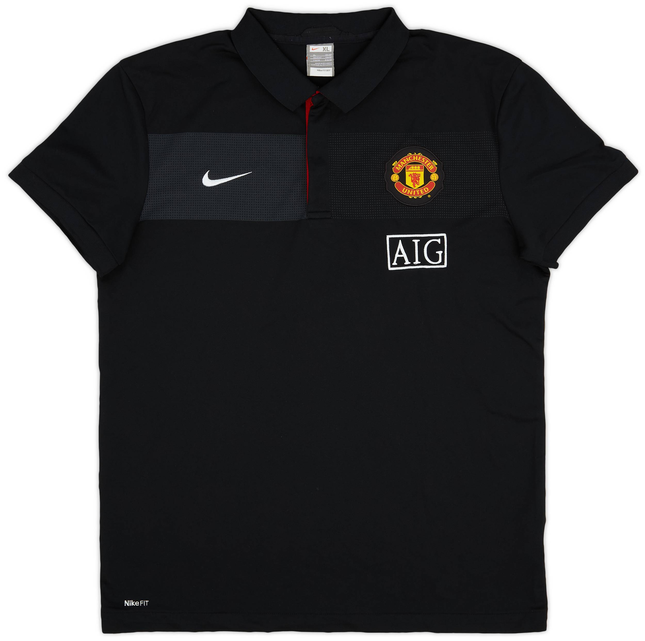 2009-10 Manchester United Nike Polo Shirt - 9/10 - (XL)
