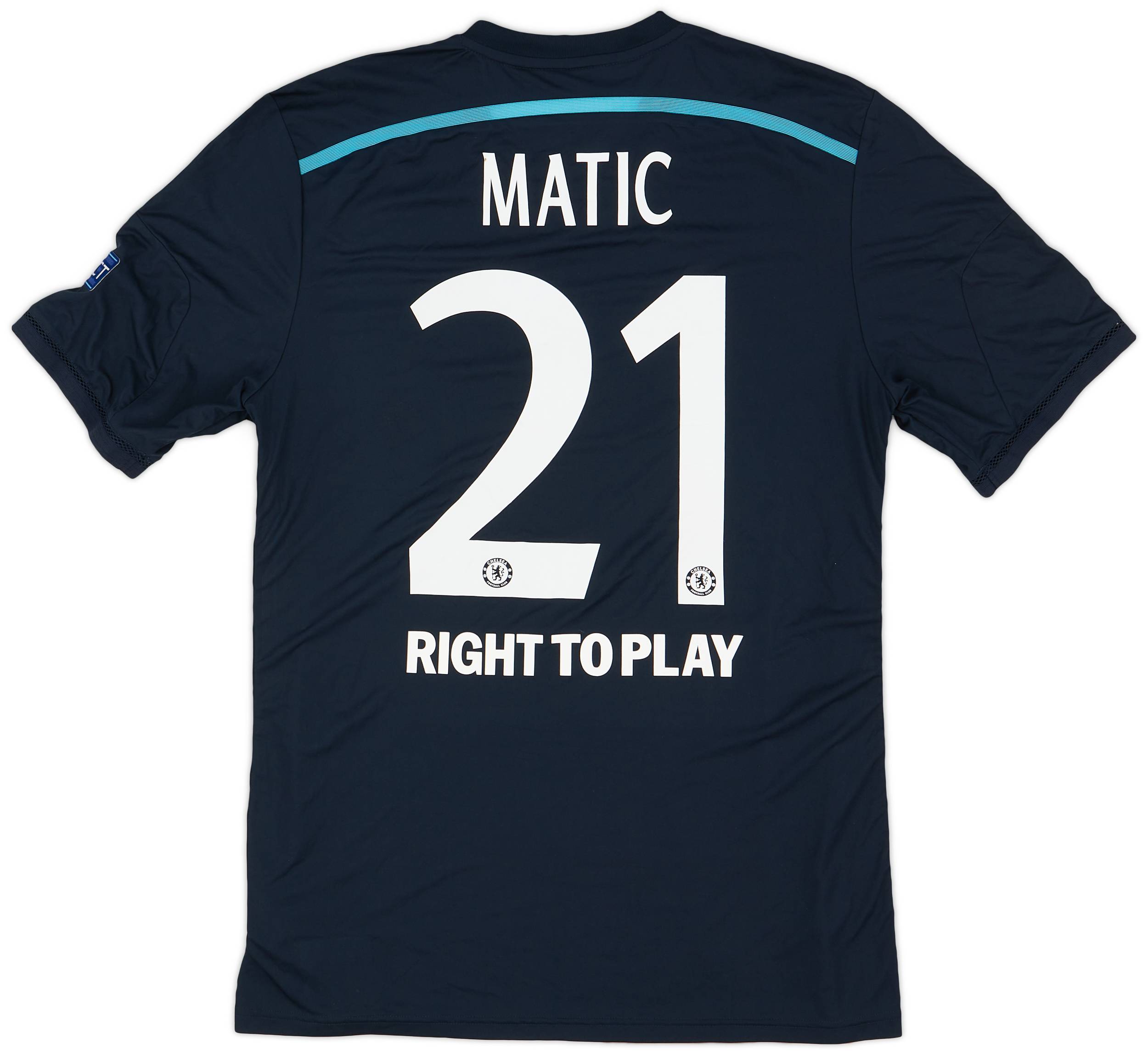 2014-15 Chelsea Player Issue Champions League Third Shirt Matic #21 - 8/10  - (L/XL), image size:2500x2298