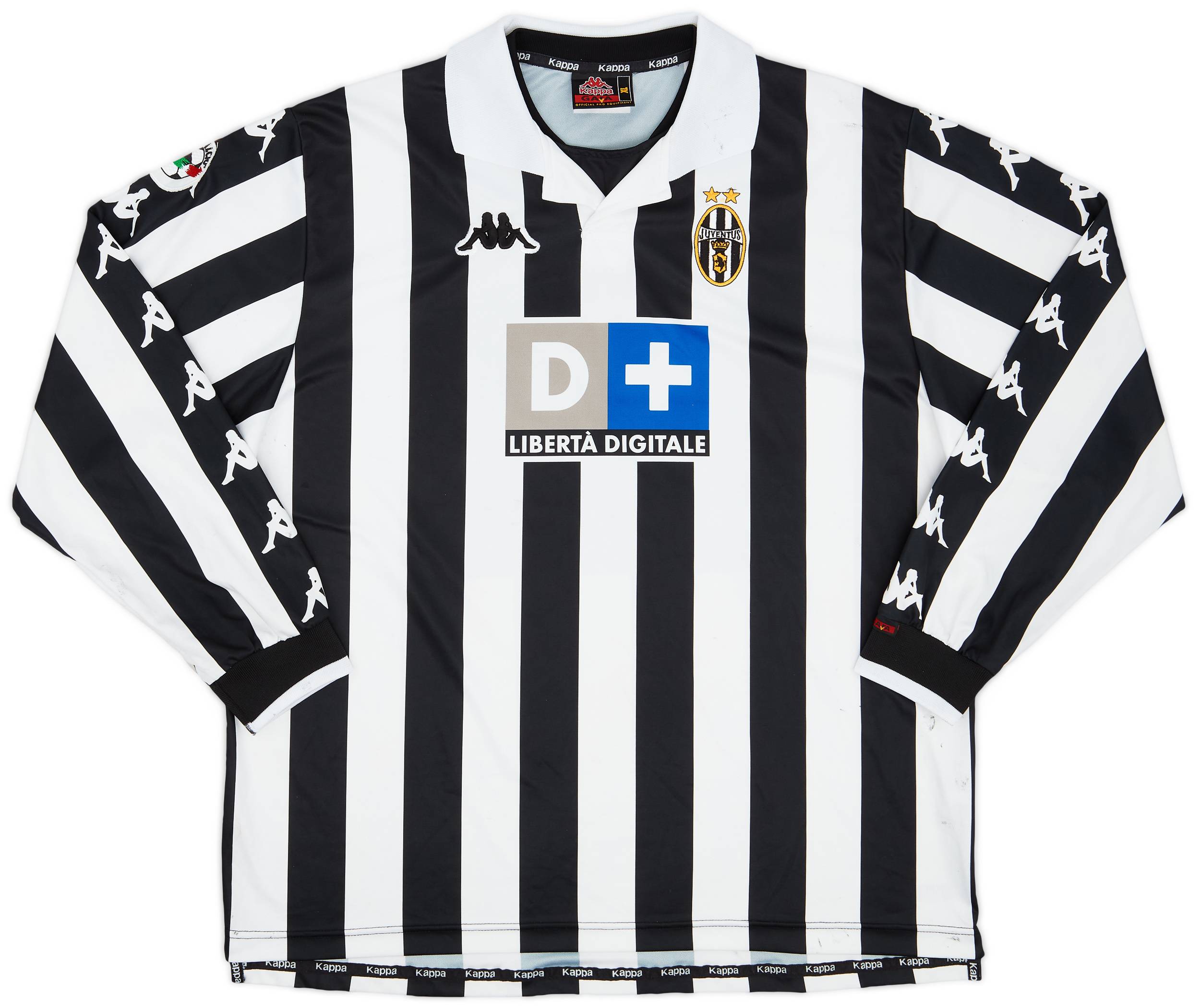 1999-00 Juventus Match Issue Home Shirt Davids #26