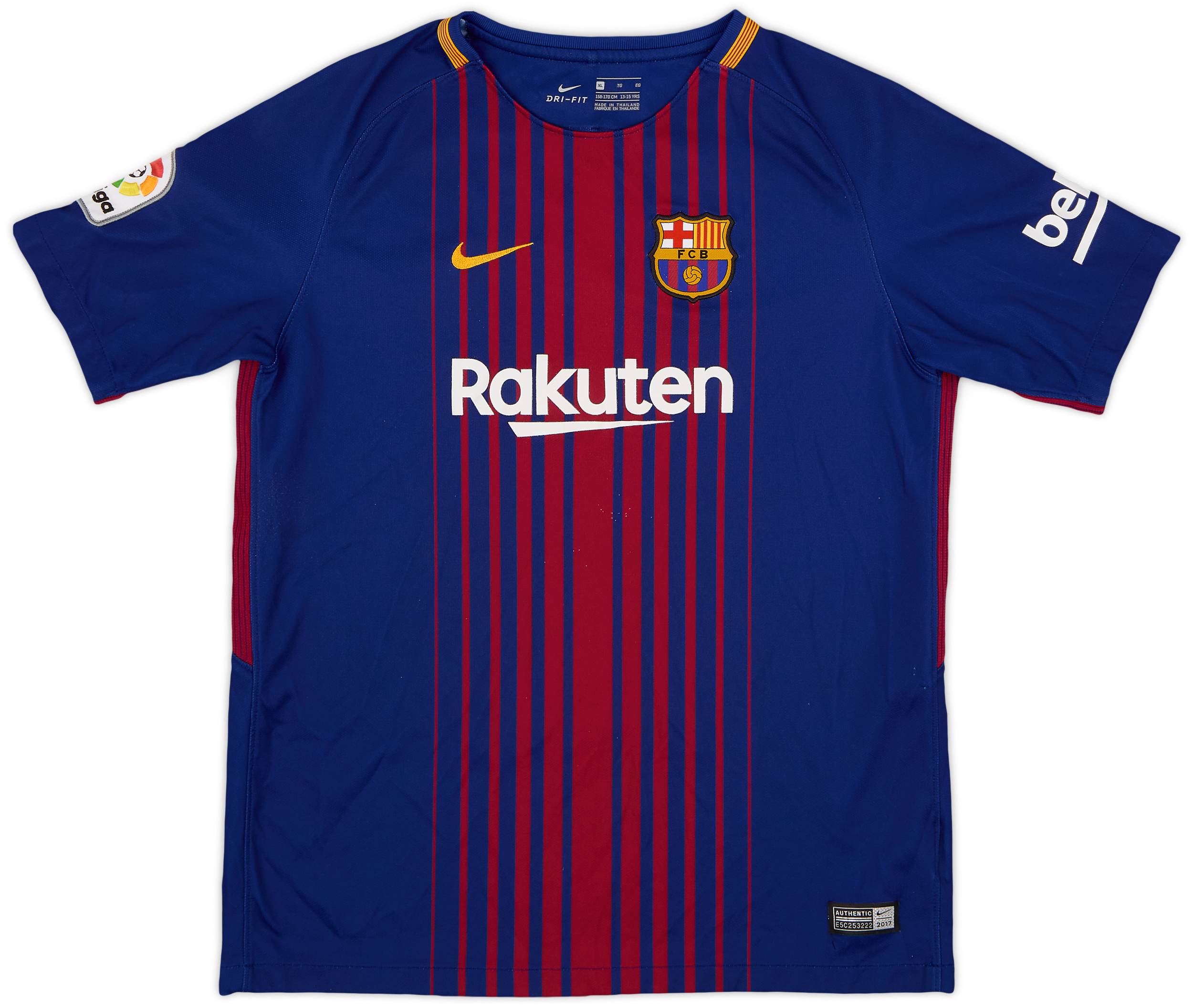 2017-18 Barcelona Home Shirt - 7/10 - (XL.Boys)