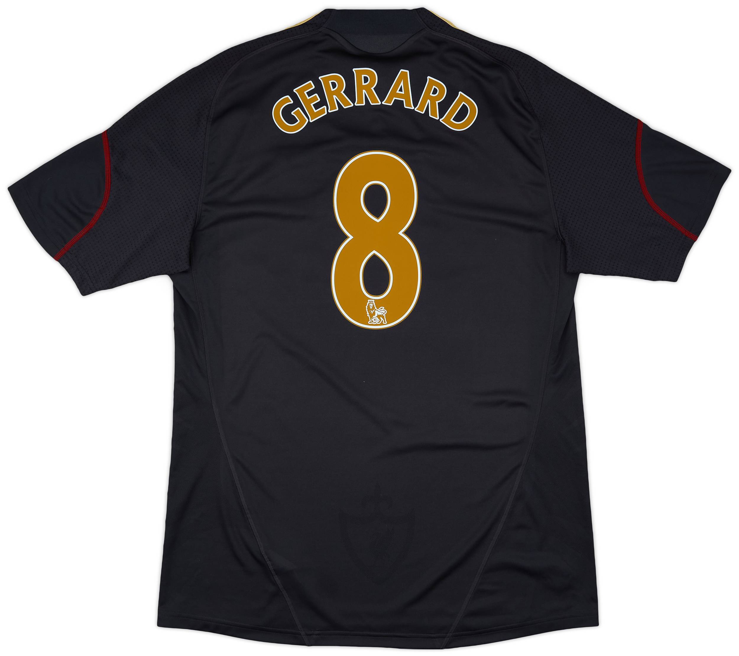 2009-10 Liverpool Away Shirt Gerrard #8 - 5/10 - (L)