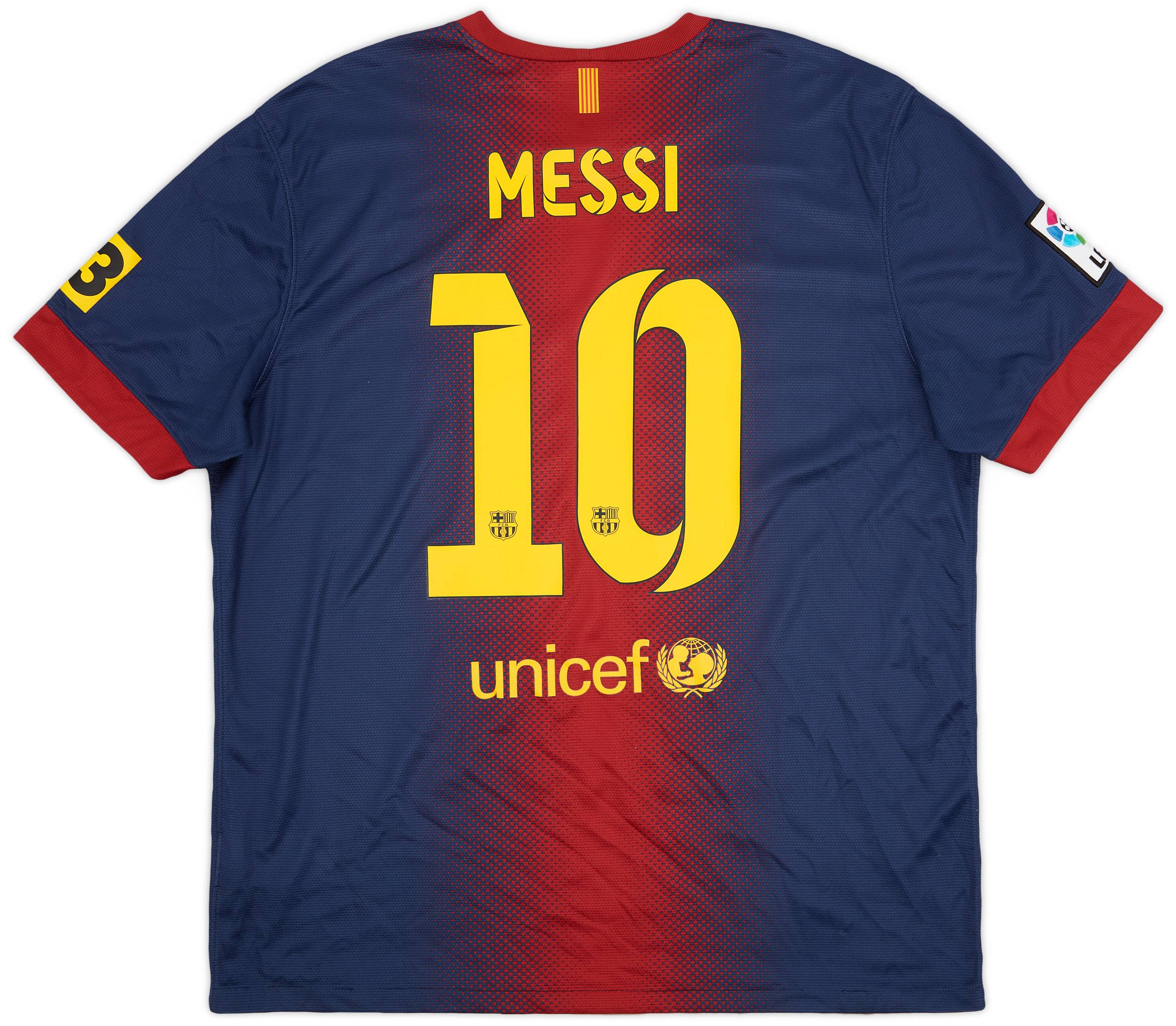 2012-13 Barcelona Home Shirt Messi #10 - 7/10 - (XL)