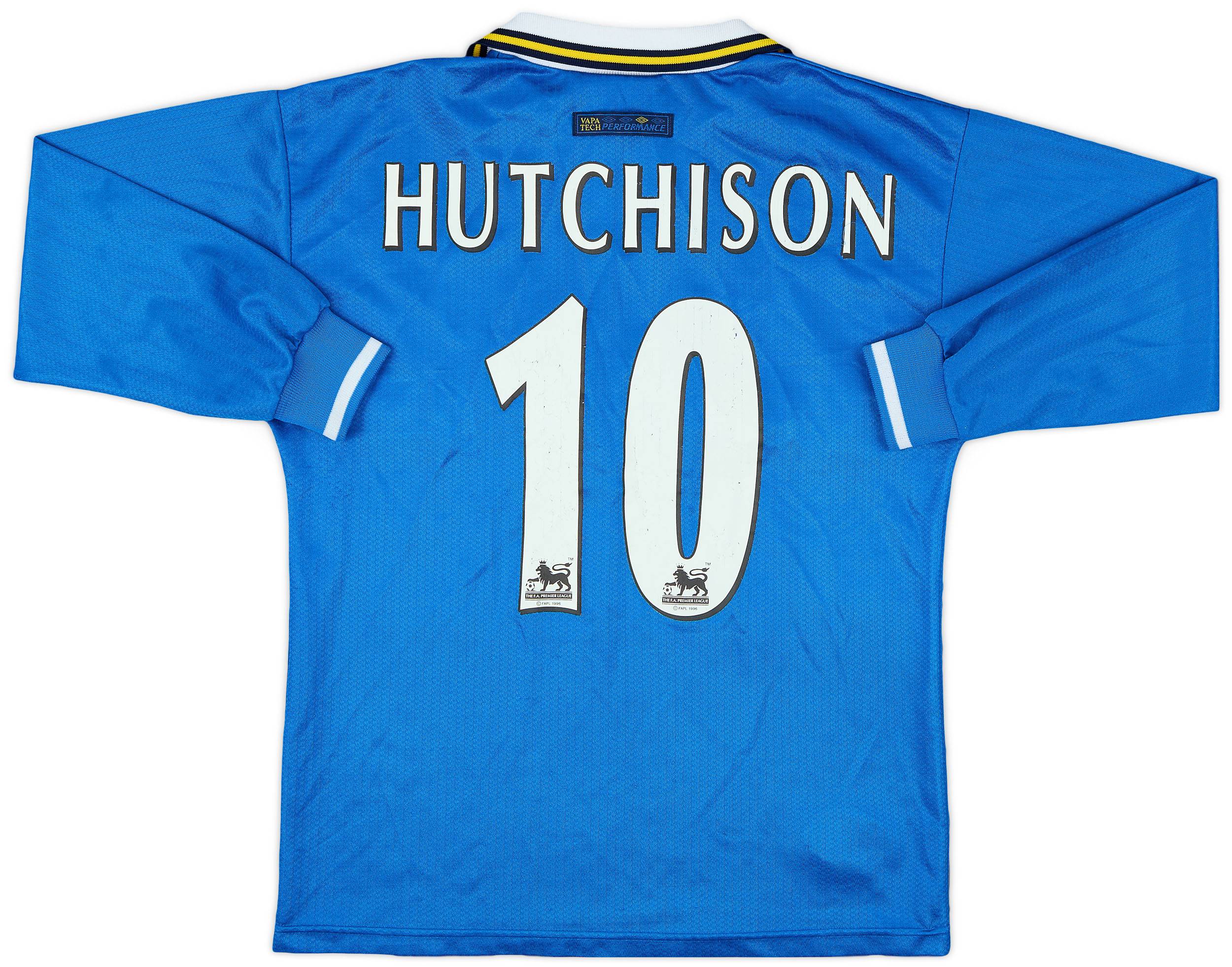 1997-99 Everton Home L/S Shirt Hutchison #10 - 5/10 - (L.Boys)