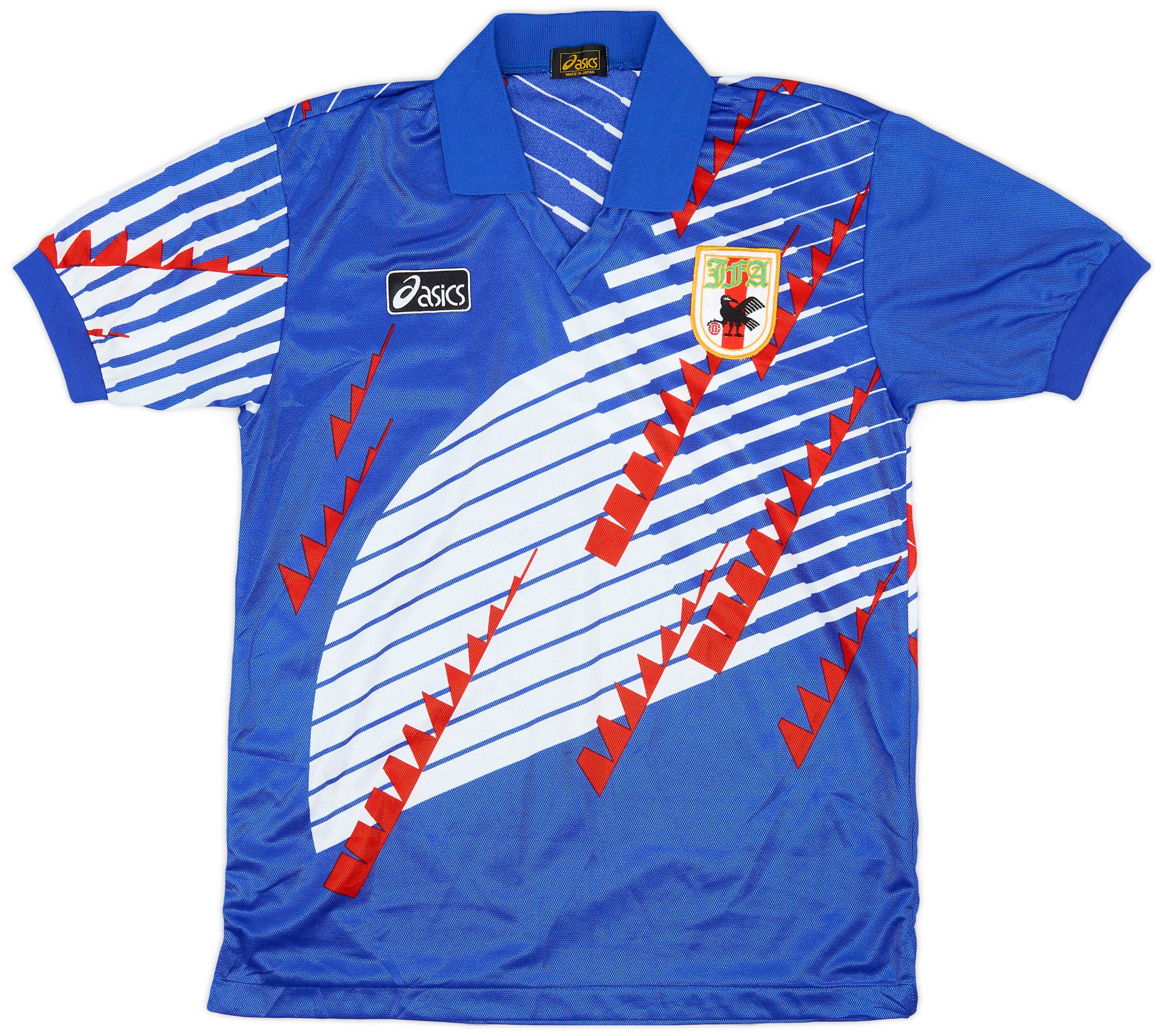 日本代表ホームユニフォーム 94 アシックス製 1994-95 Japan Home Shirt - 8/10 - (S)