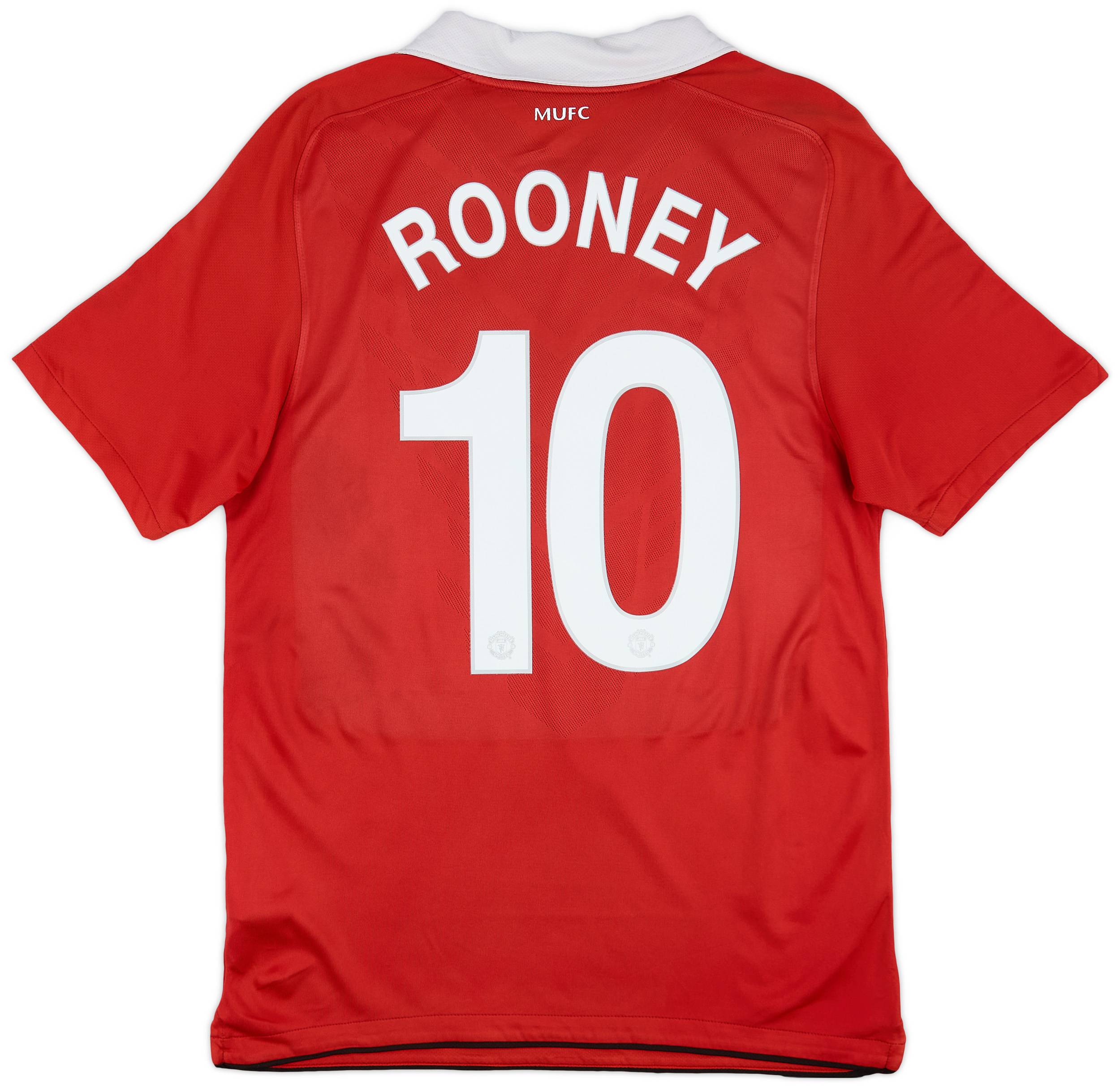 2010-11 Manchester United Home Shirt Rooney #10 - 7/10 - (M)