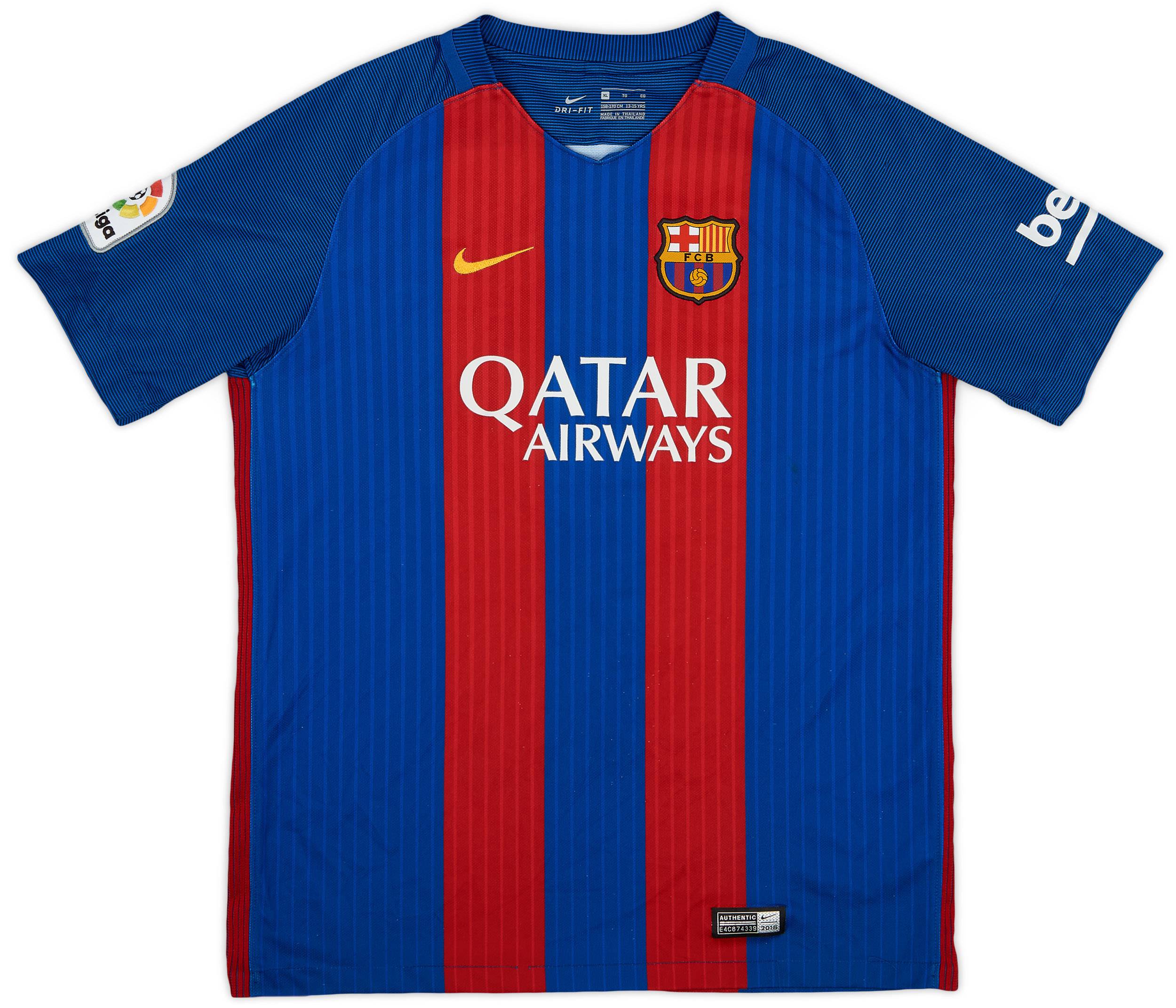 2016-17 Barcelona Home Shirt - 8/10 - (XL.Boys)
