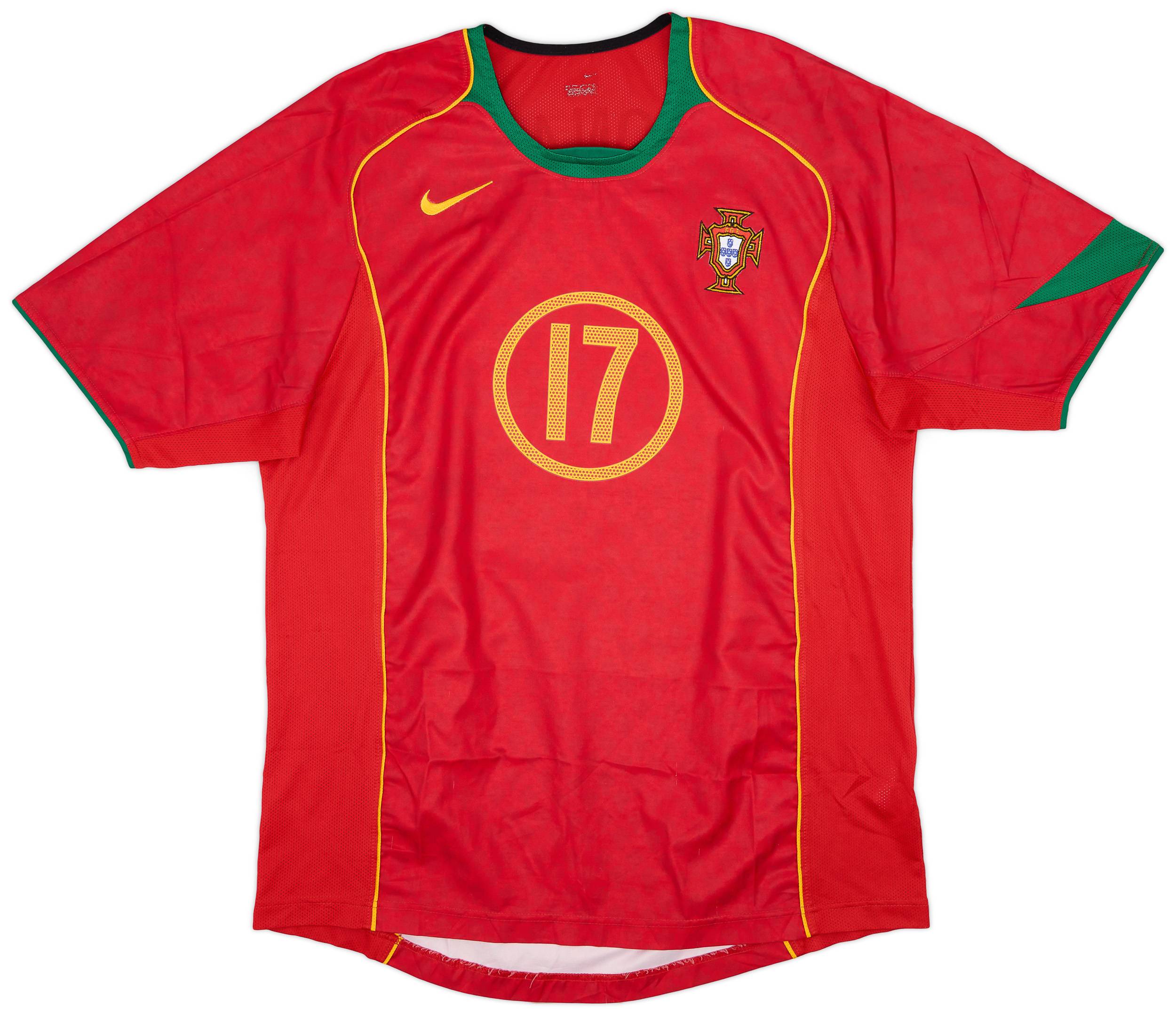 ウェア PORTUGAL - 2004 (Home) 2004-06 Portugal Home Shirt C.Ronaldo #17 - 7/10 - (L)