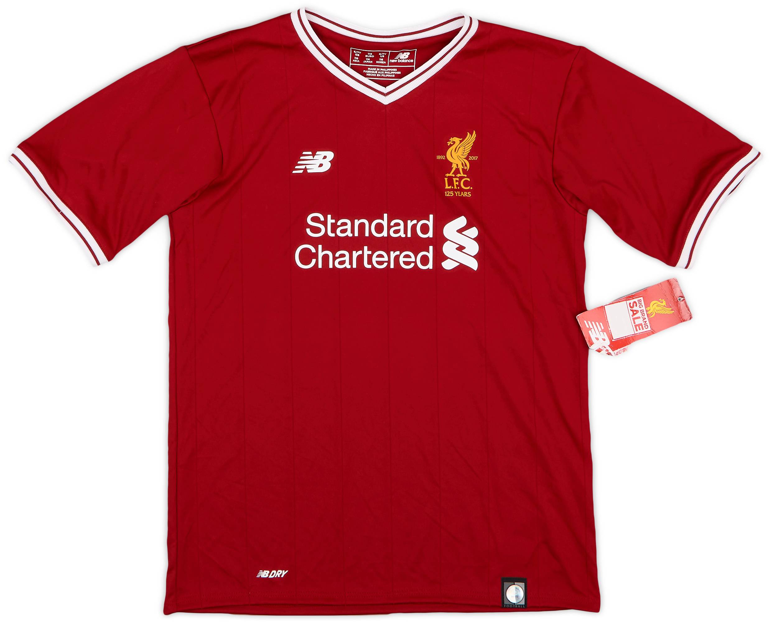 2017-18 Liverpool 125 Years Home Shirt (XS.Boys)