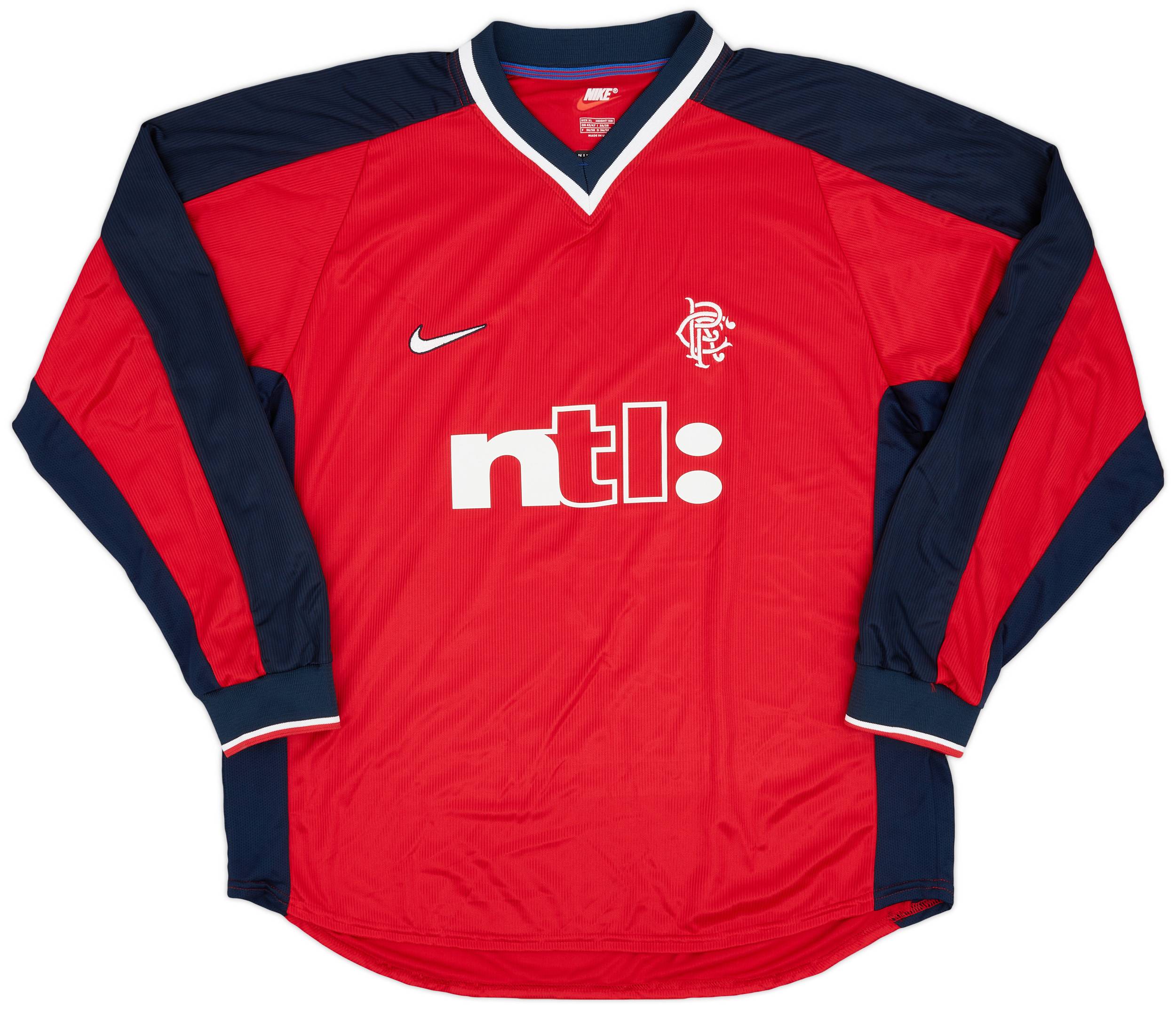1999-00 Rangers Player Issue Third L/S Shirt (XL)