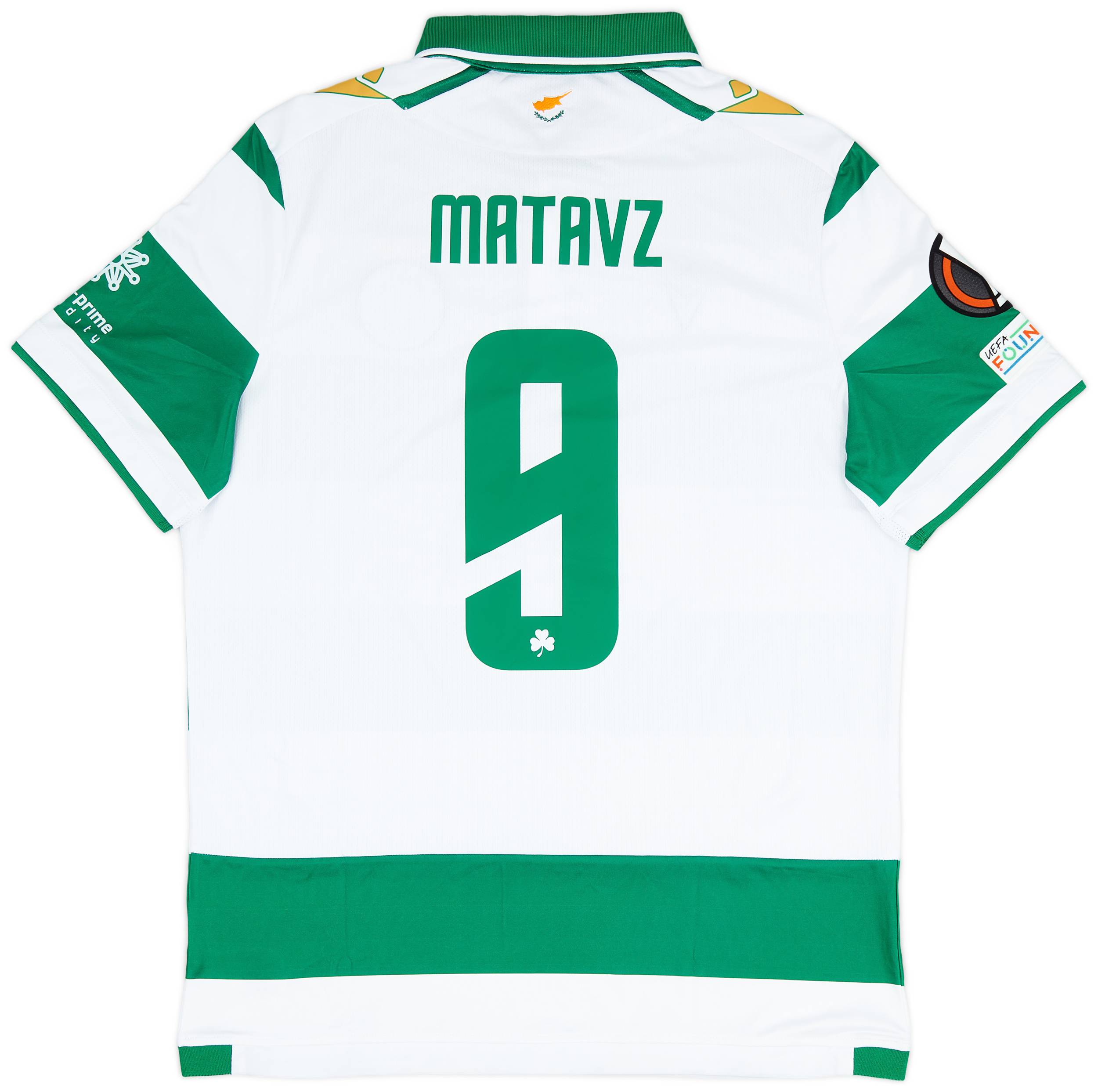 2022-23 Omonia Nicosia Match Issue Europa League Home Shirt Matavz #9