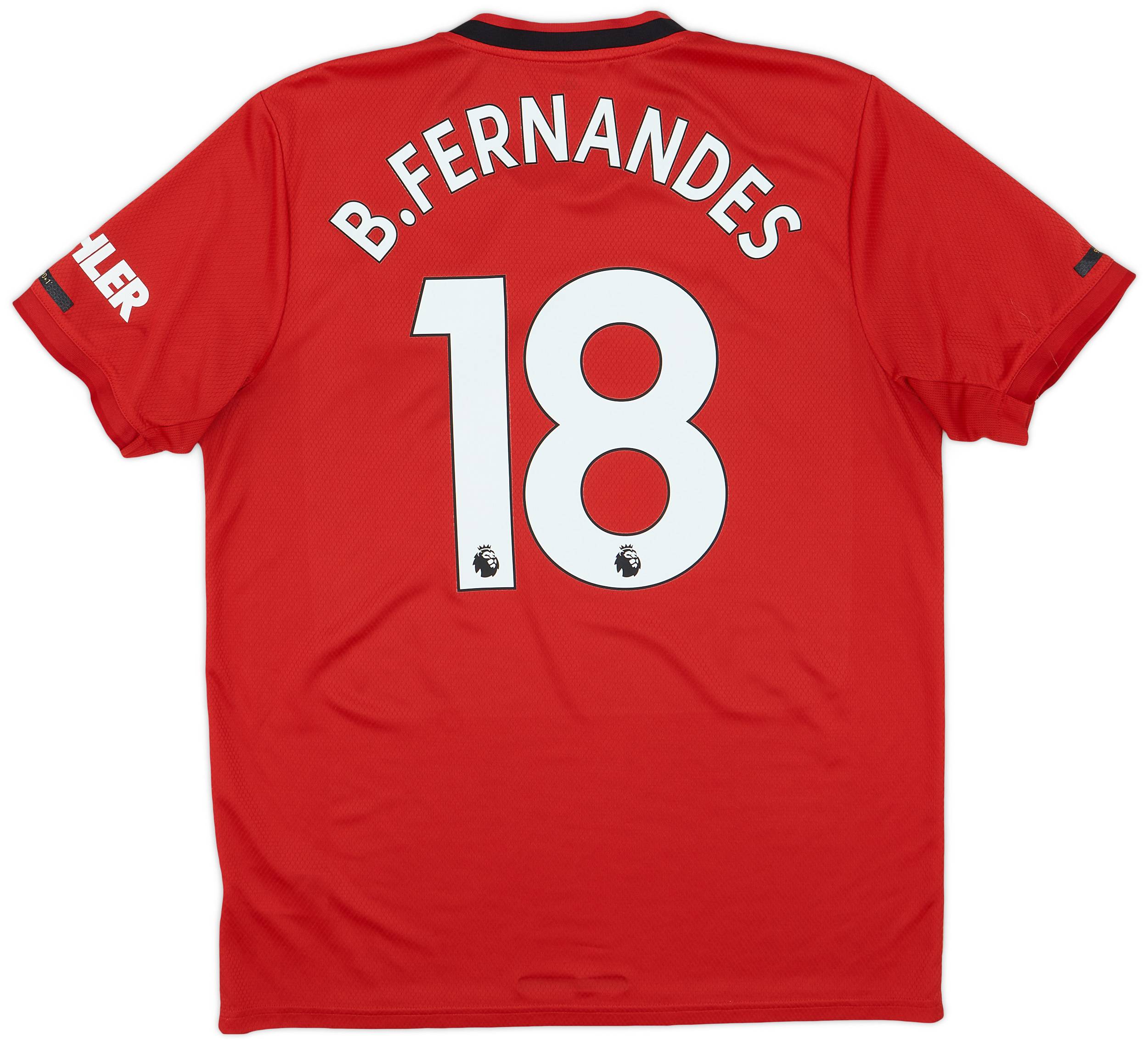 2019-20 Manchester United Home Shirt B.Fernandes #18 - 9/10 - (L)