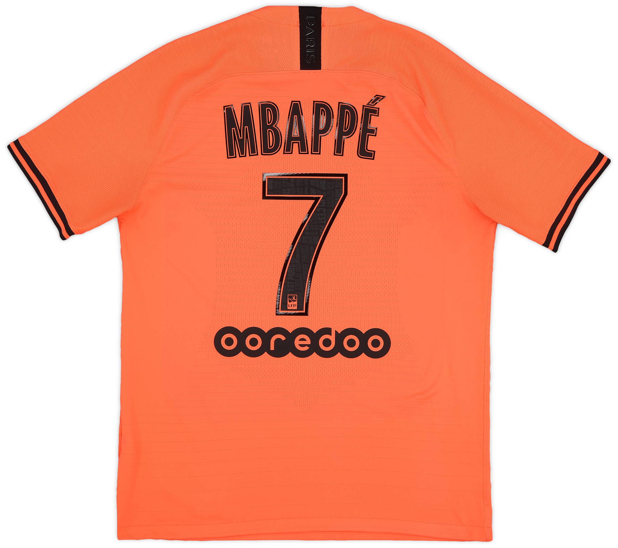 2019-20 Paris Saint-Germain Authentic Away Shirt Mbappe #7 - 9/10 - (L)