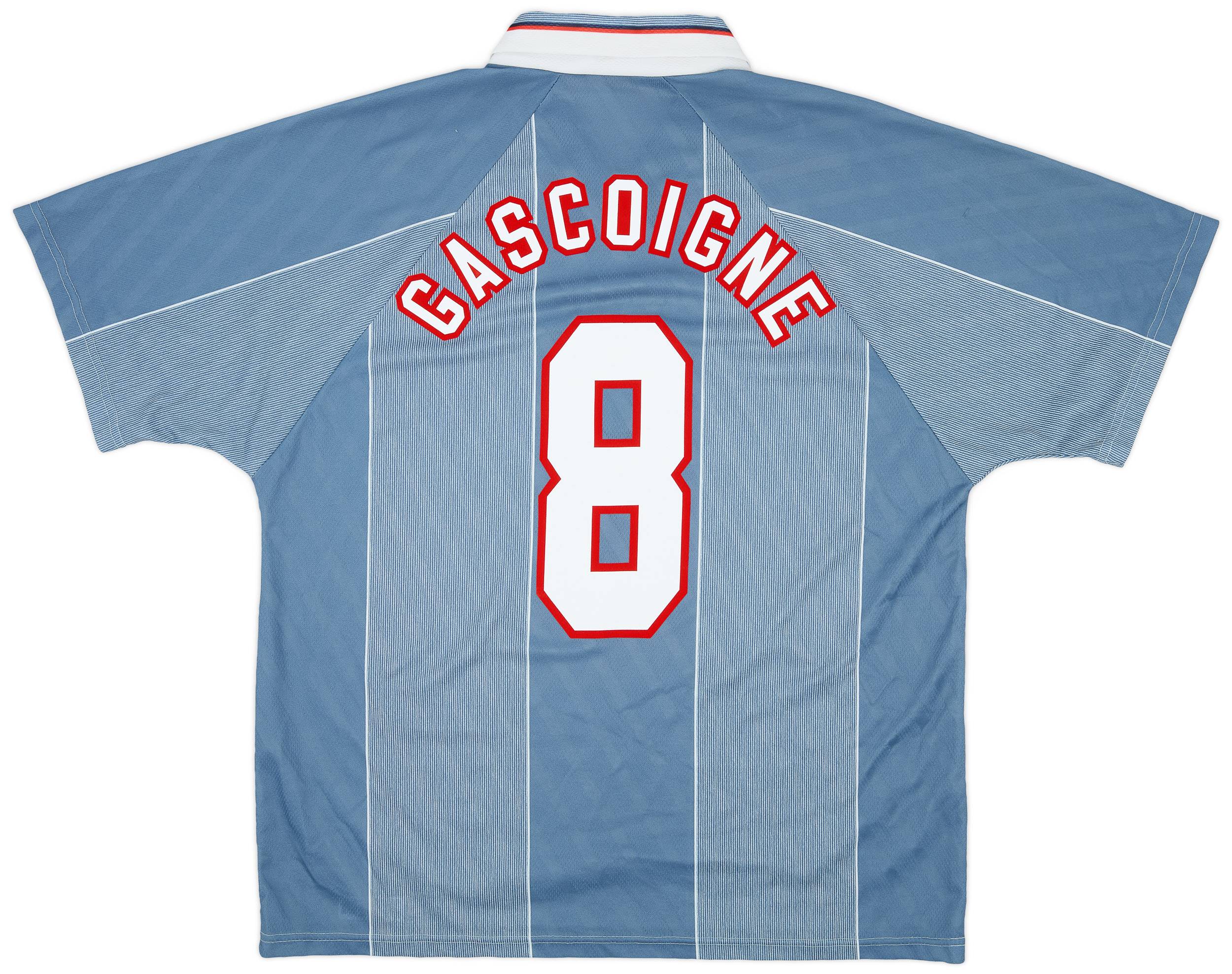 1996-97 England Away Shirt Gascoigne #8 - 5/10 - (XL)
