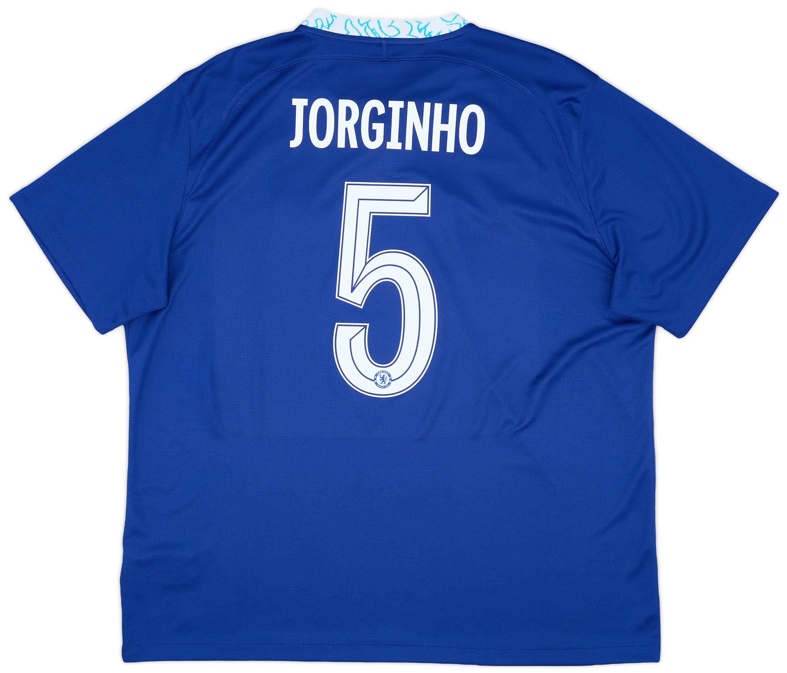 2022-23 Chelsea Home Shirt Jorginho #5 - 9/10 - (XXL)