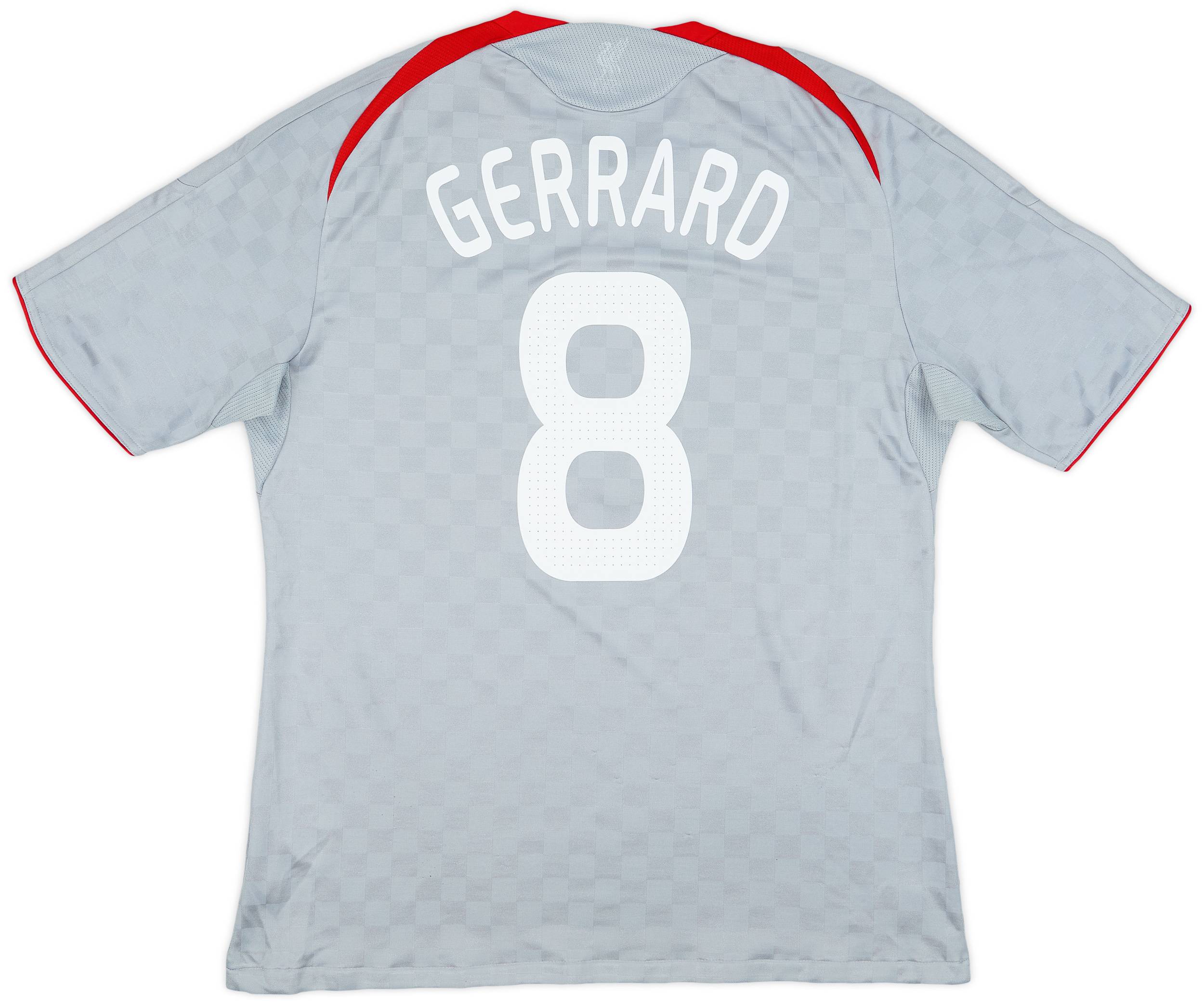 2008-09 Liverpool Away Shirt Gerrard #8 - 5/10 - (XL)