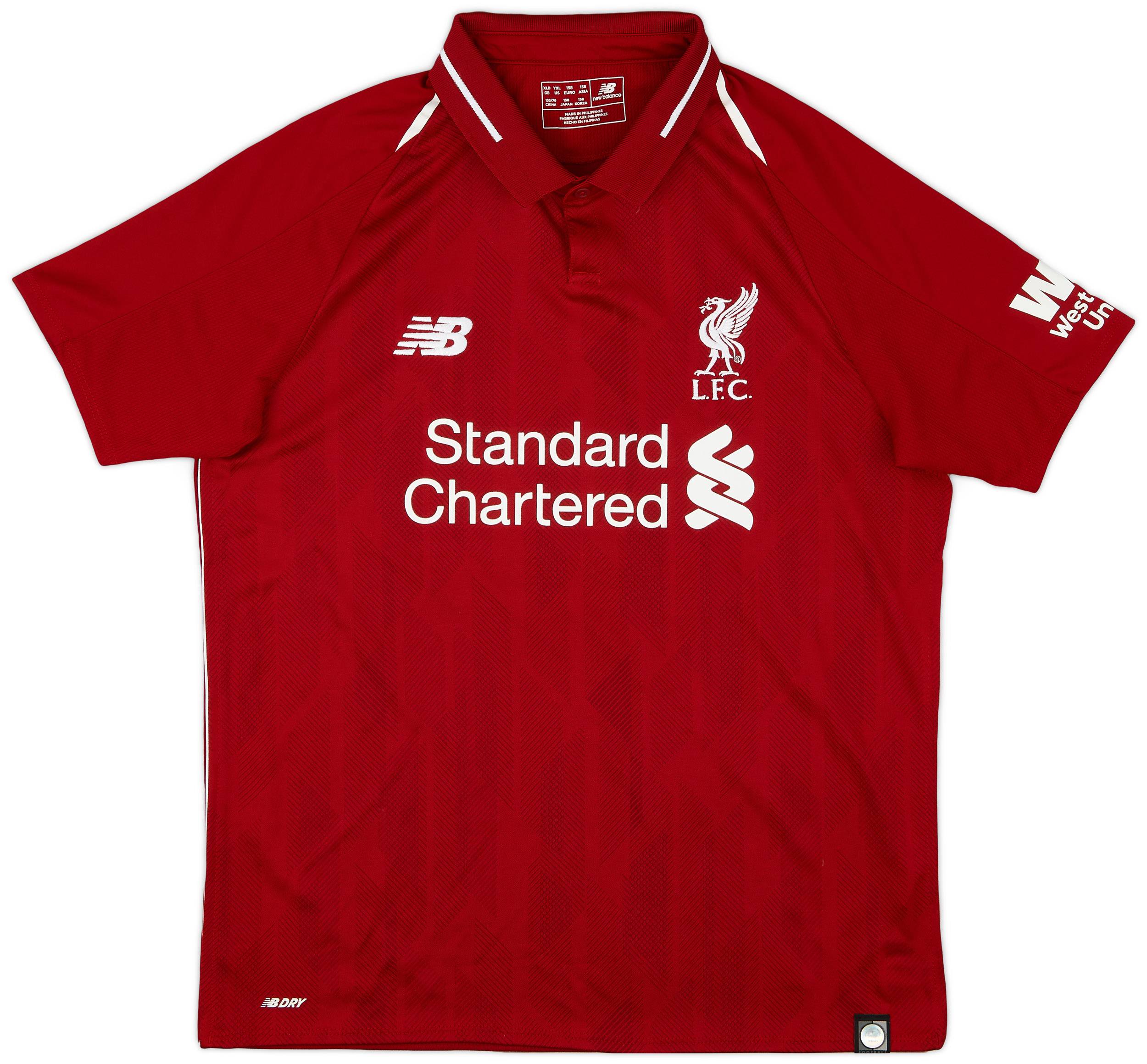 2018-19 Liverpool Home Shirt - 9/10 - (XL.Boys)