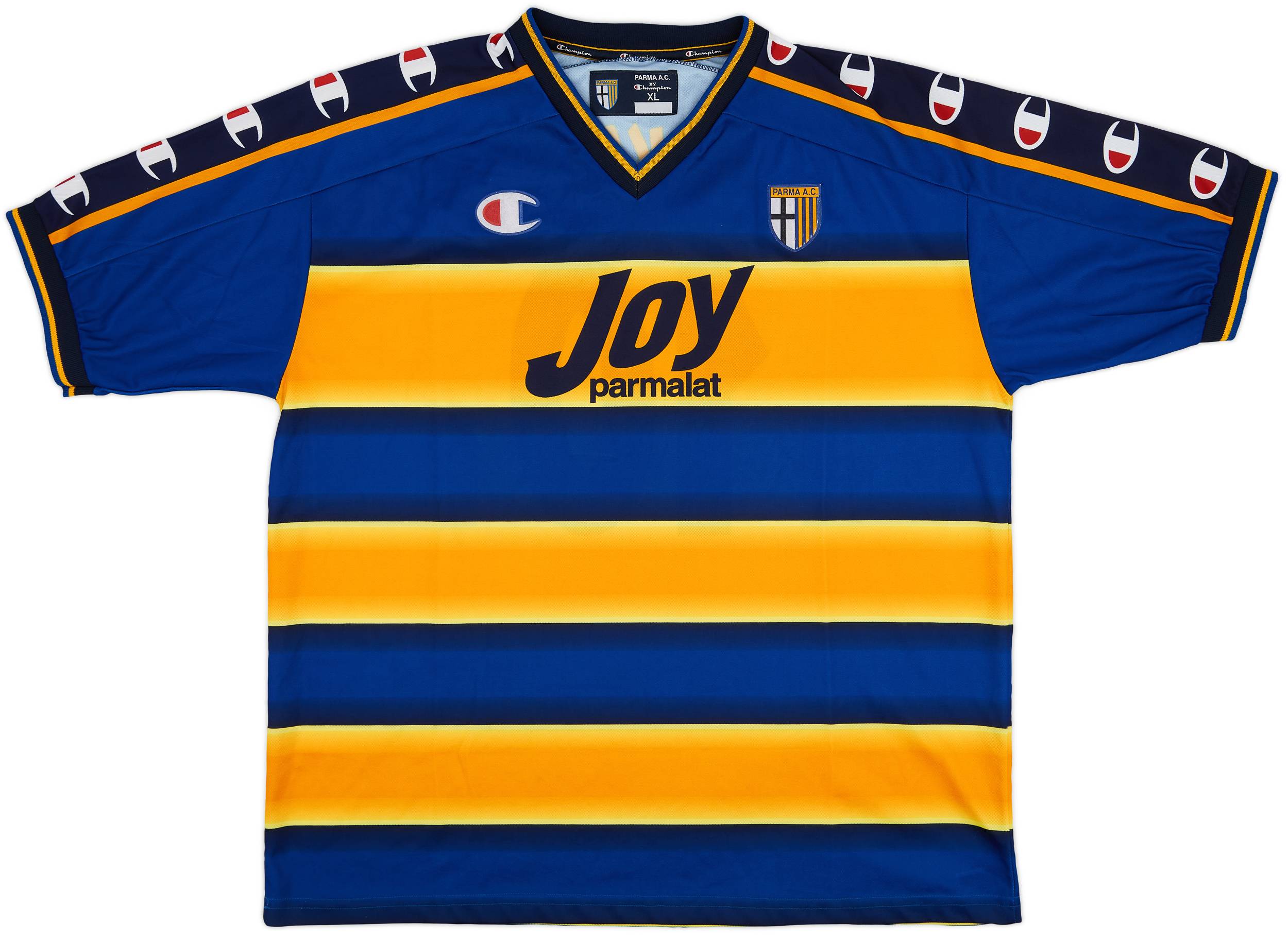 PARMA A.C. NAKATA 10 XL シャツ 2001/02 Nakata #10 Parma Vintage Champion Home Football