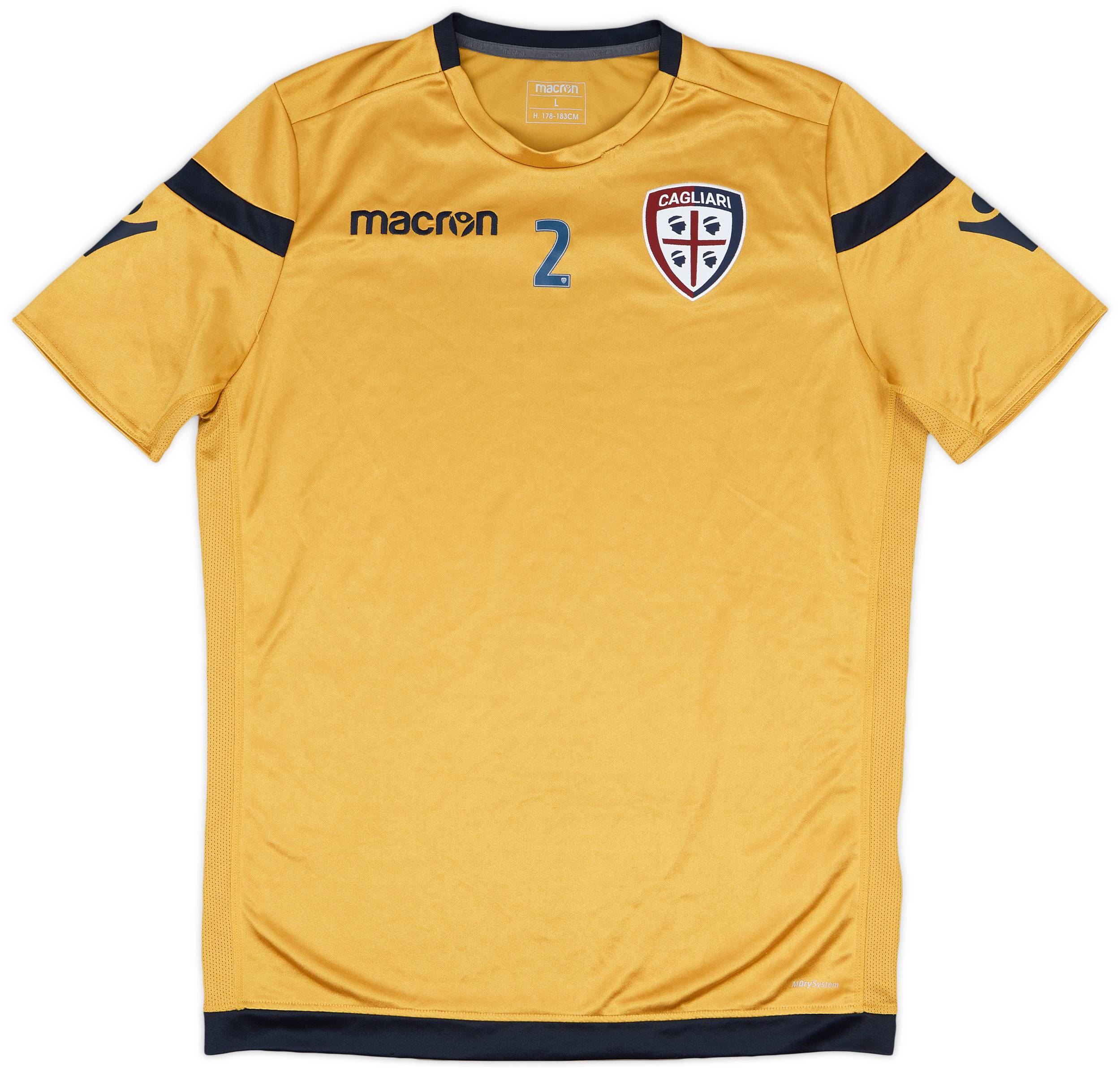 2008-09 Cagliari Player Issue Macron Training Shirt #2 - 8/10 - (L)