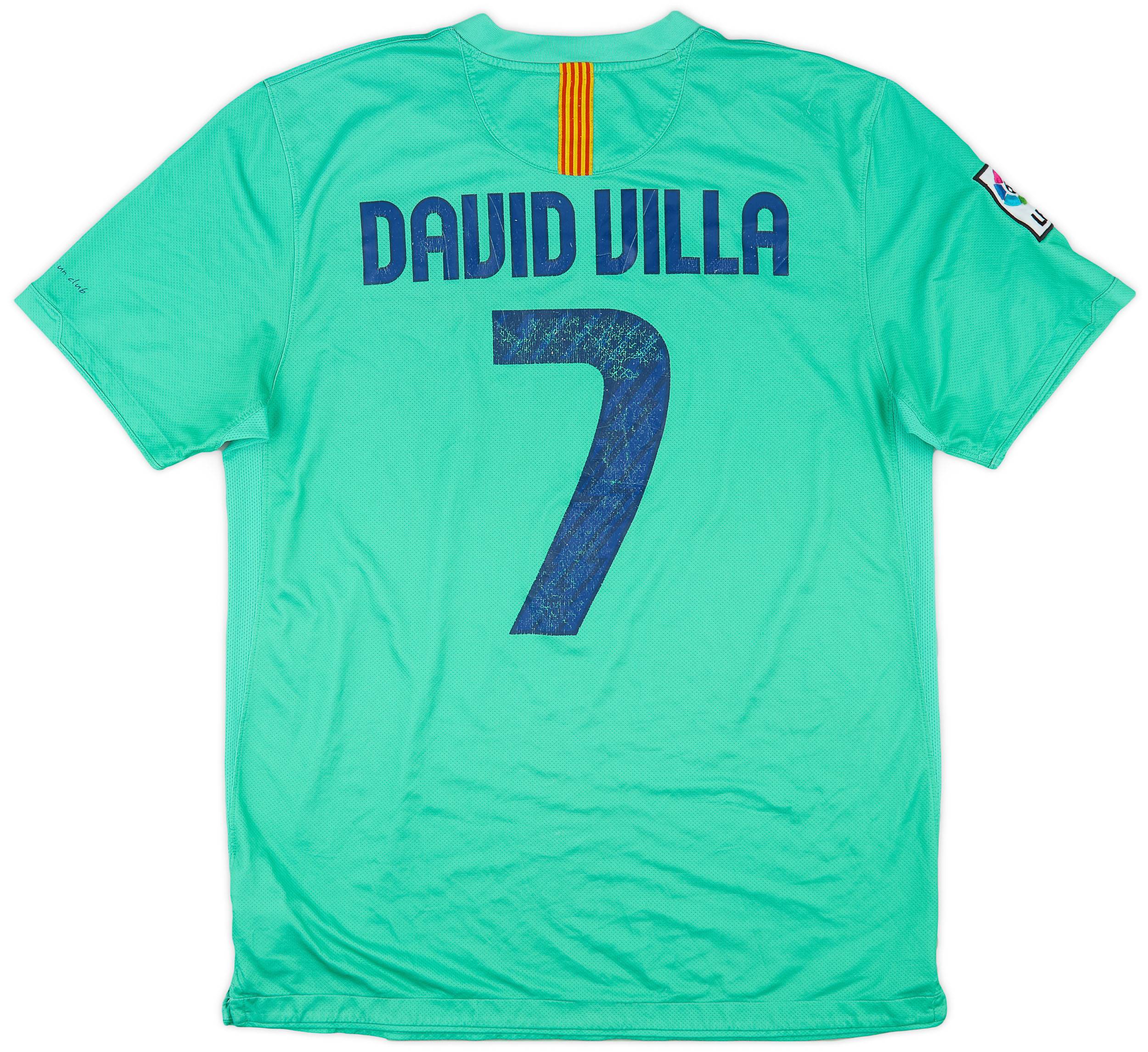 2010-11 Barcelona Away Shirt David Villa #7 - 5/10 - (L)