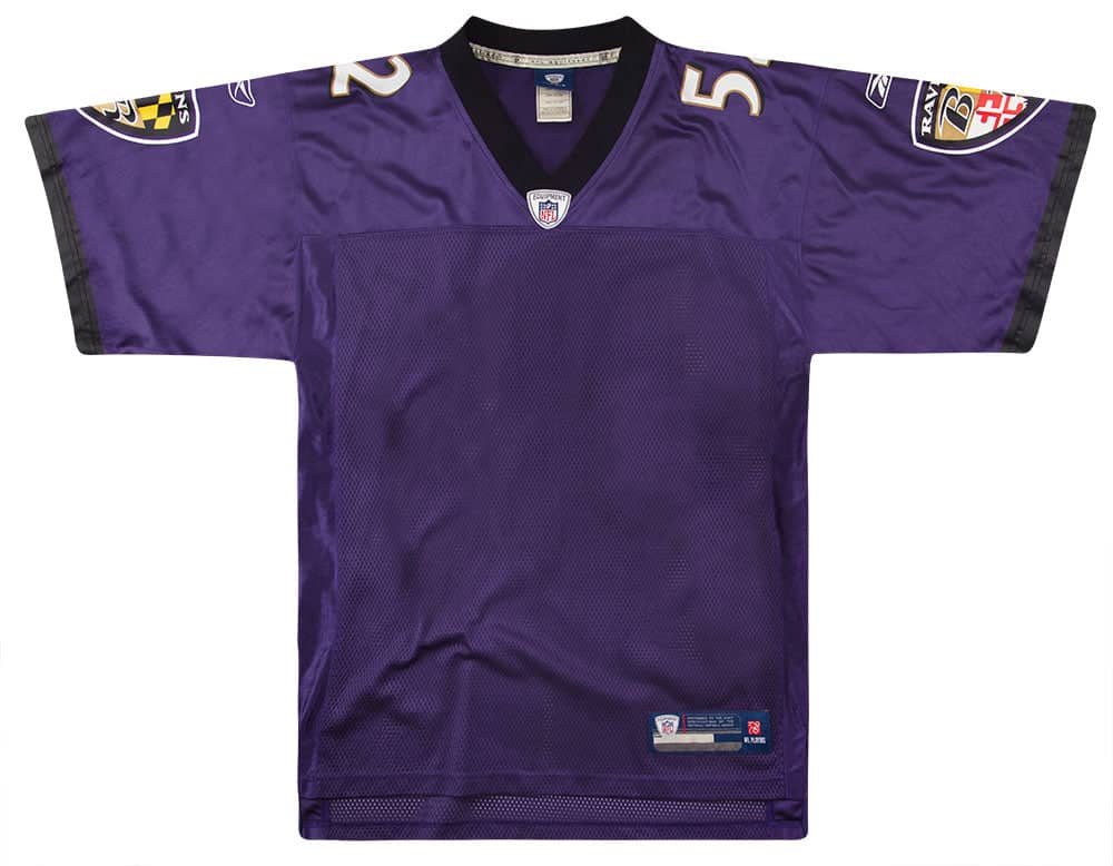 2008 11 Baltimore Ravens Lewis 52 Reebok On Field Jersey Home M