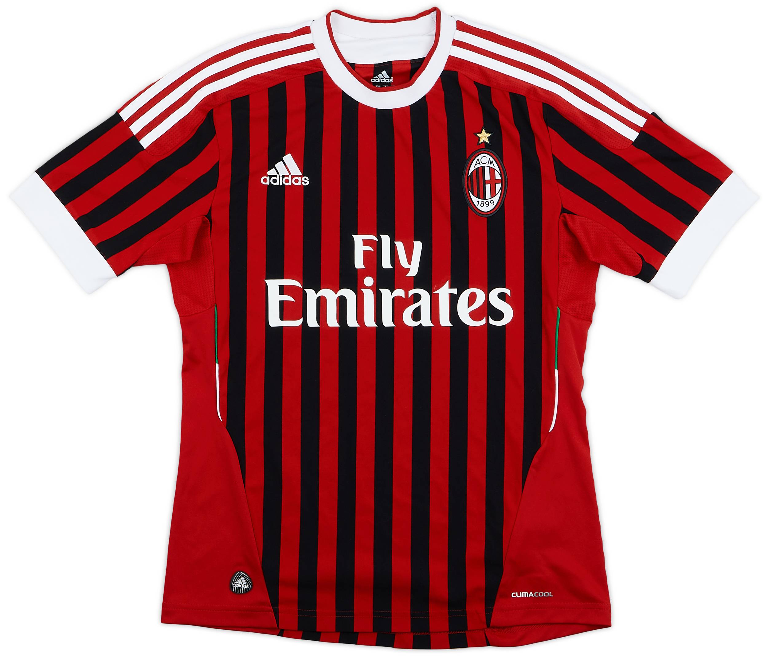 2011-12 AC Milan Home Shirt - 9/10 - (S)