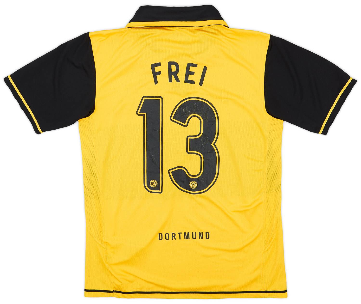 2007-08 Borussia Dortmund 'Signed' Home Shirt Frei #13 - 6/10 - (L)