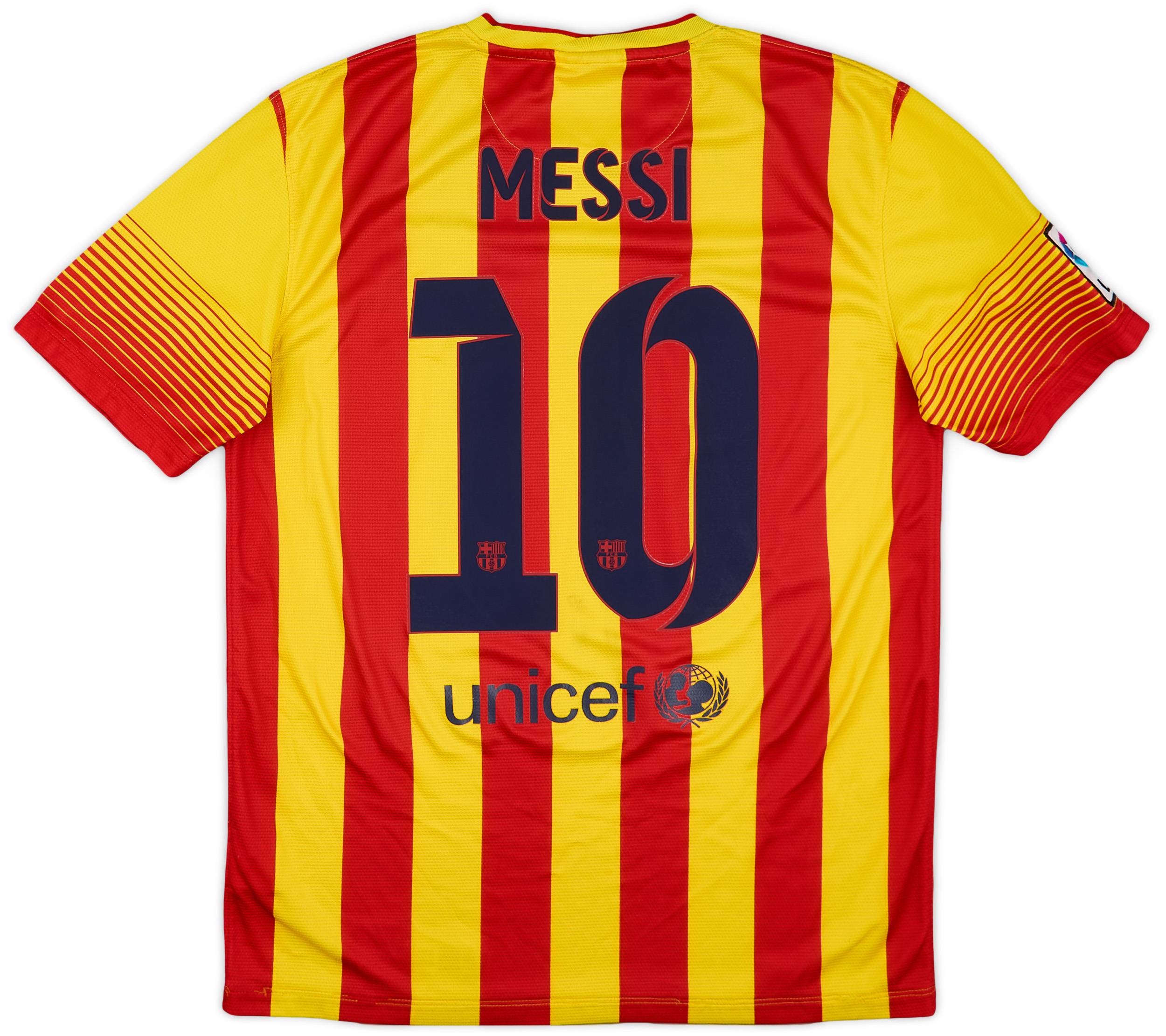 2013-15 Barcelona Away Shirt Messi #10 - 5/10 - (M)