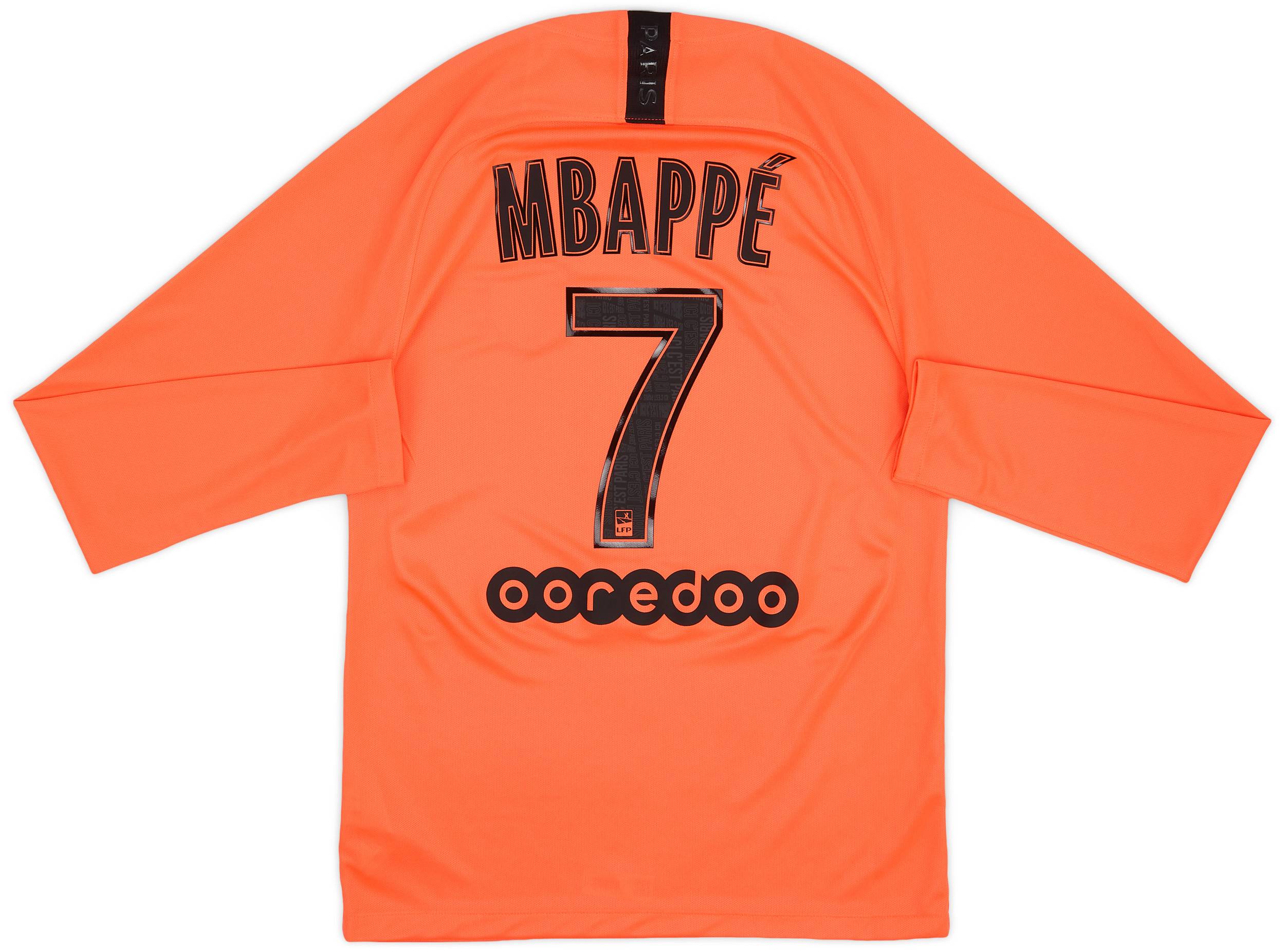 2019-20 Paris Saint-Germain Away L/S Shirt Mbappe #7 (S)