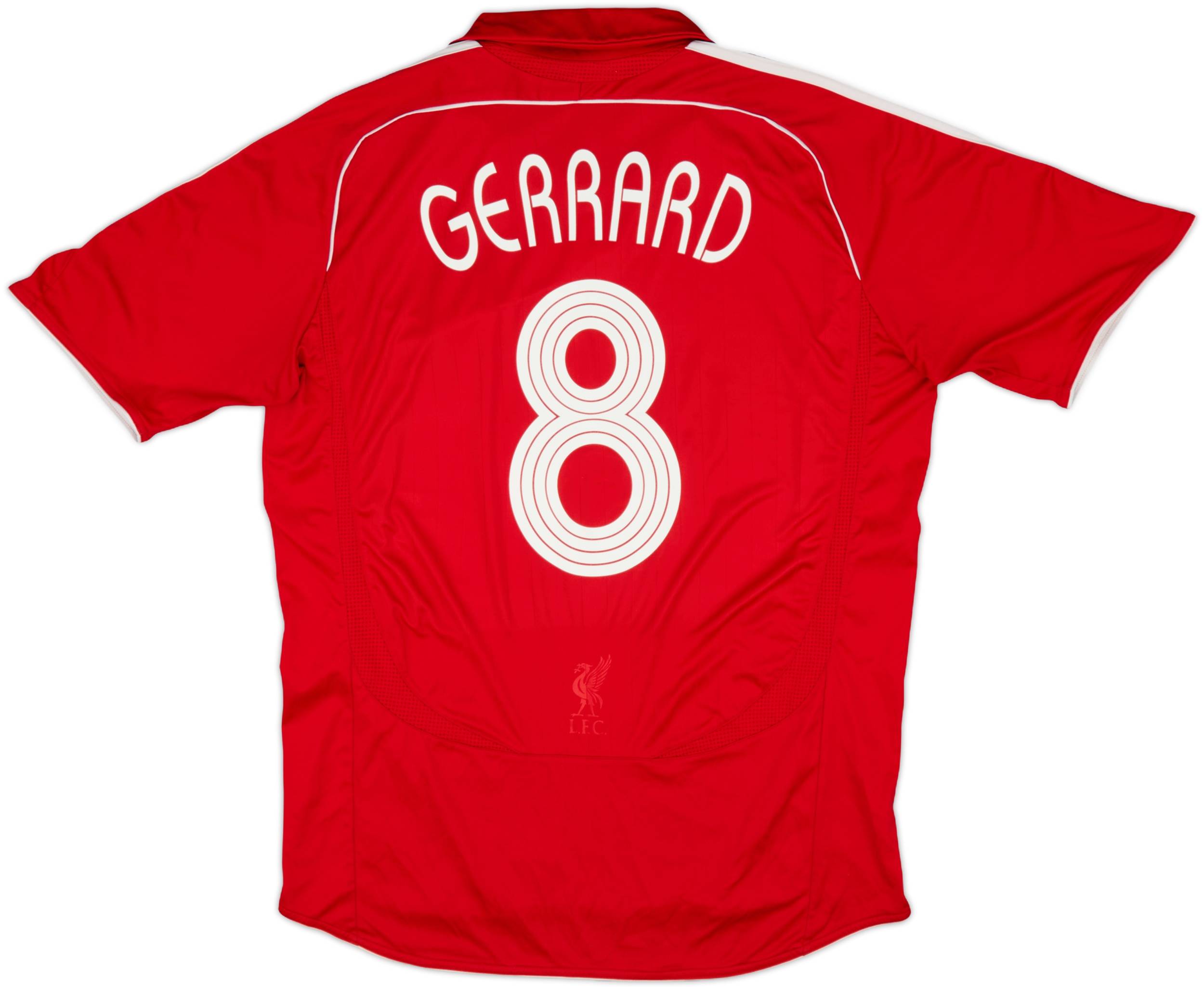 2006-08 Liverpool Home Shirt Gerrard #8 - 5/10 - (L)