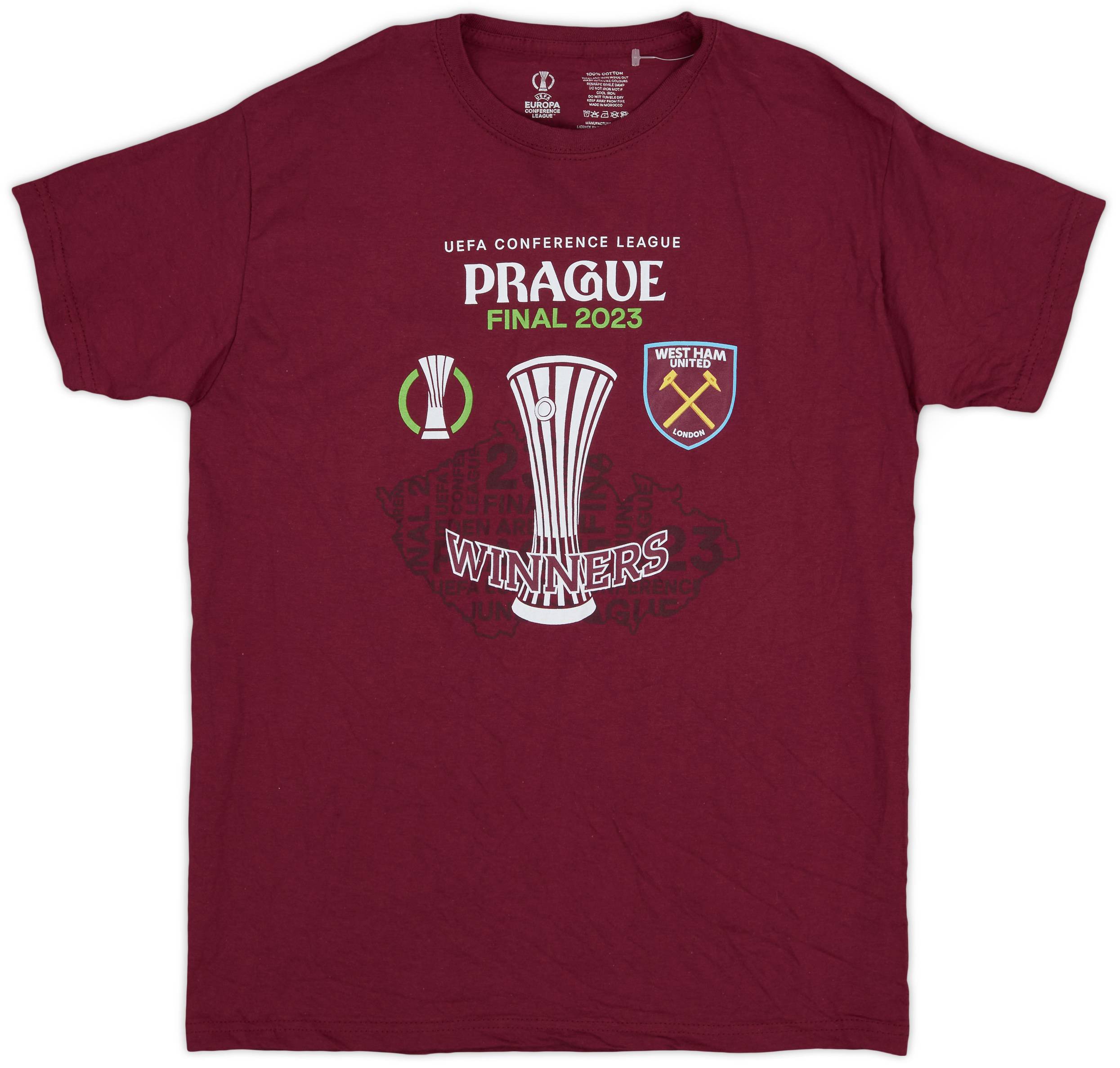 2023 West Ham 'Conference League Winners' Graphic Tee - 9/10 - (S)