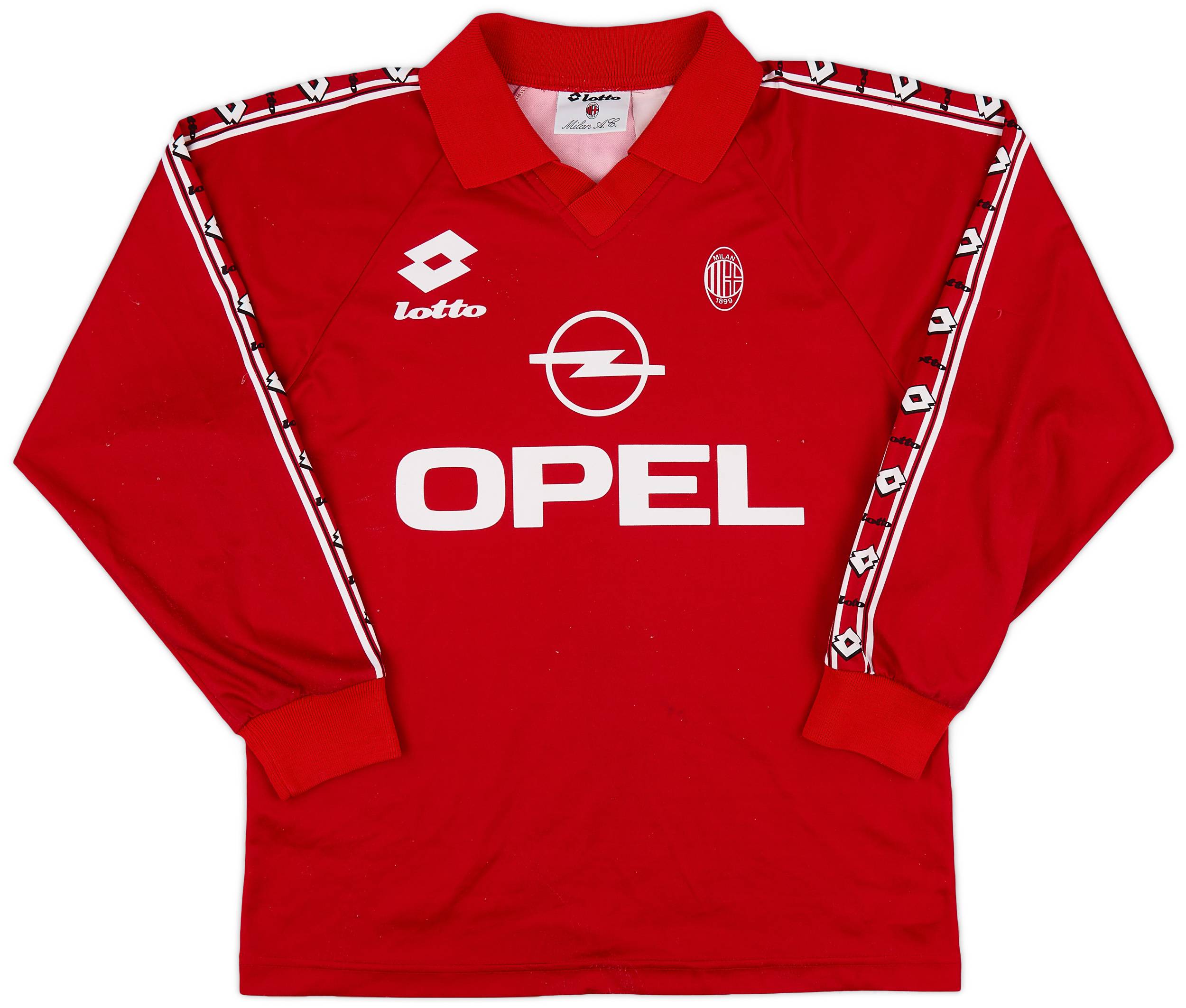 1995-96 AC Milan Lotto Training L/S Shirt - 7/10 - (L)
