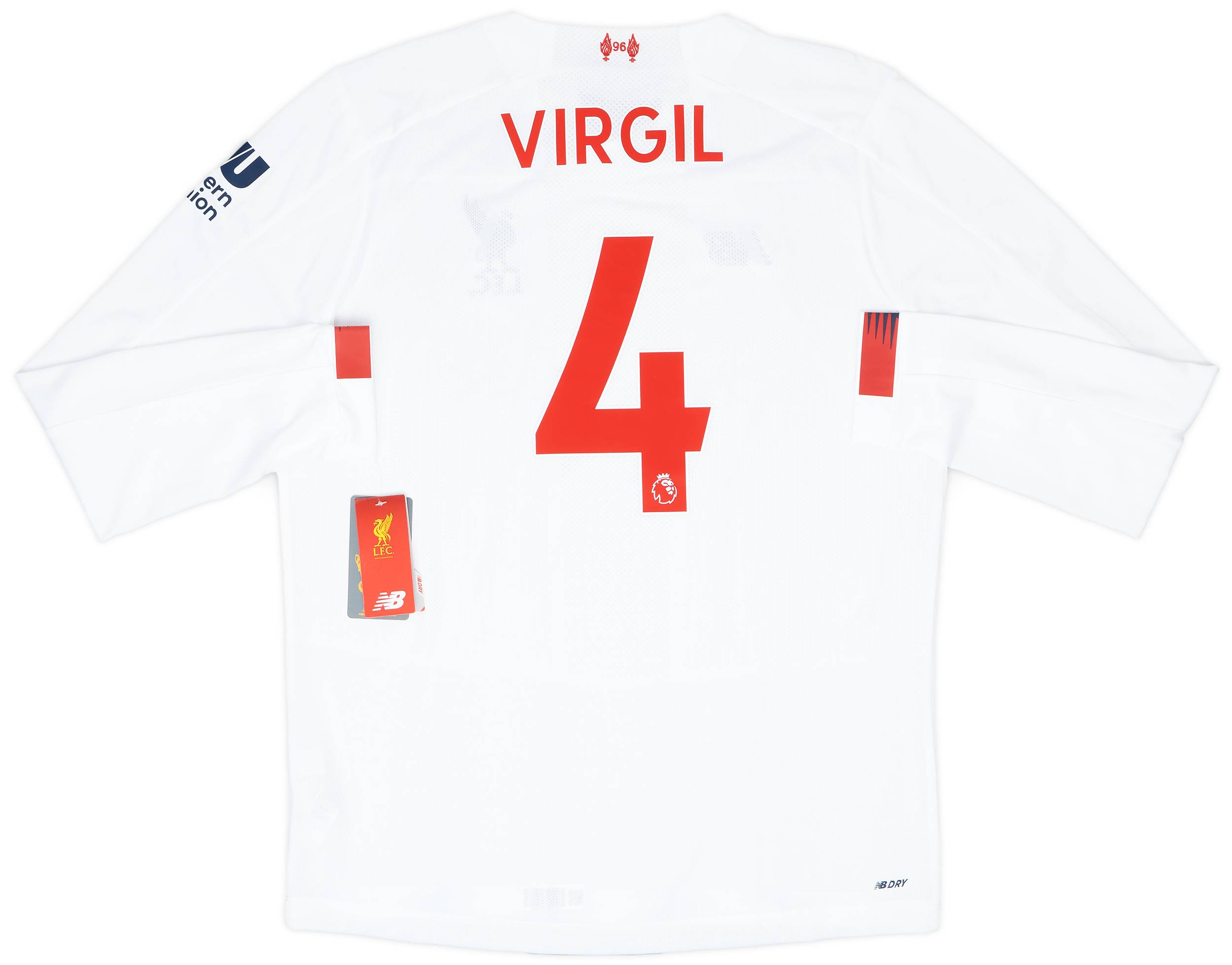 2019-20 Liverpool Away L/S Shirt Virgil #4 (L)