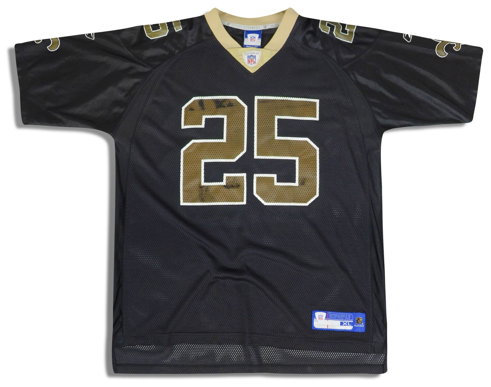 2006 New Orleans Saints Bush #25 Reebok On Field Jersey (Home) XL