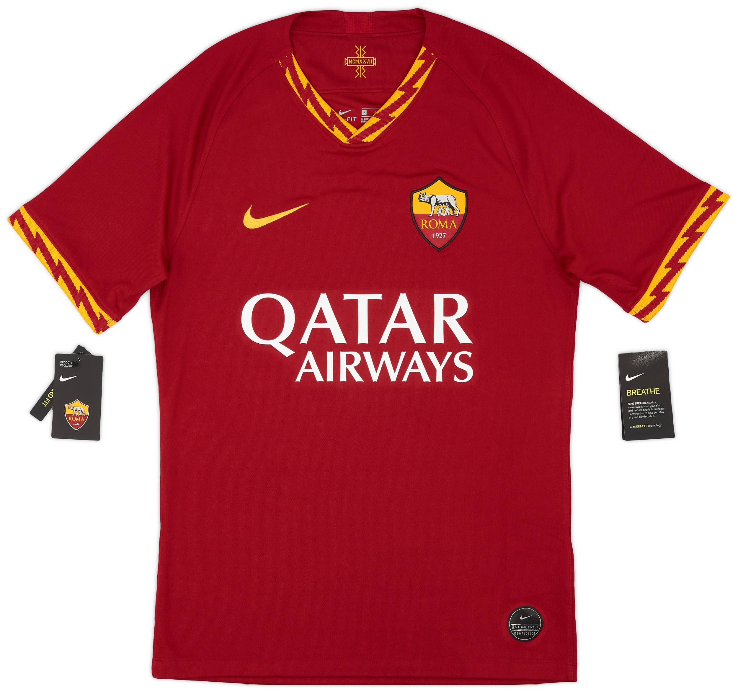 2019-20 Roma Home Shirt Dzeko #9 (S)
