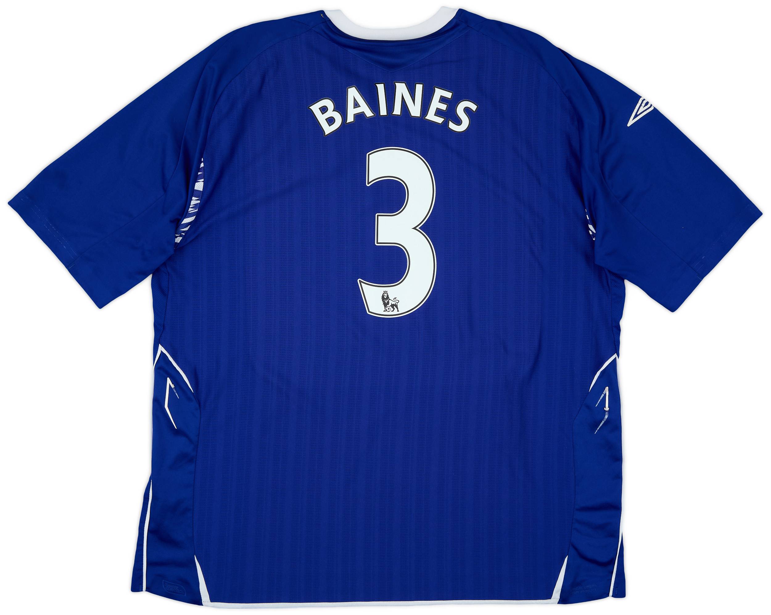2007-08 Everton Home Shirt Baines #3 - 7/10 - (3XL)